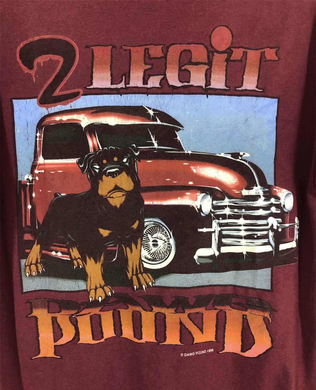 Vintage Vintage 1996 DAWG POUND 2 Legit Tee Mens XL Size US M / EU 48-50 / 2 - 3 Thumbnail