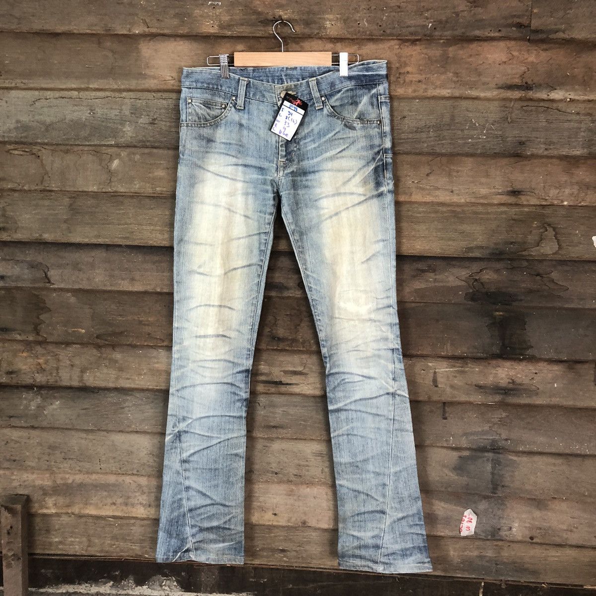 Tornado Mart Tornando Mart faded Blue Distressed Denim Pants #5098 Size US 32 / EU 48 - 1 Thumbnail