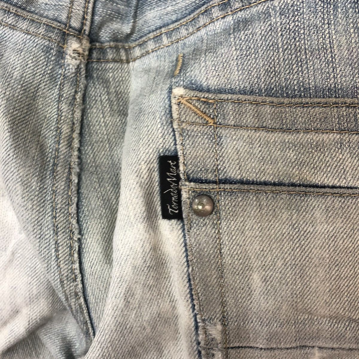 Tornado Mart Tornando Mart faded Blue Distressed Denim Pants #5098 Size US 32 / EU 48 - 14 Thumbnail