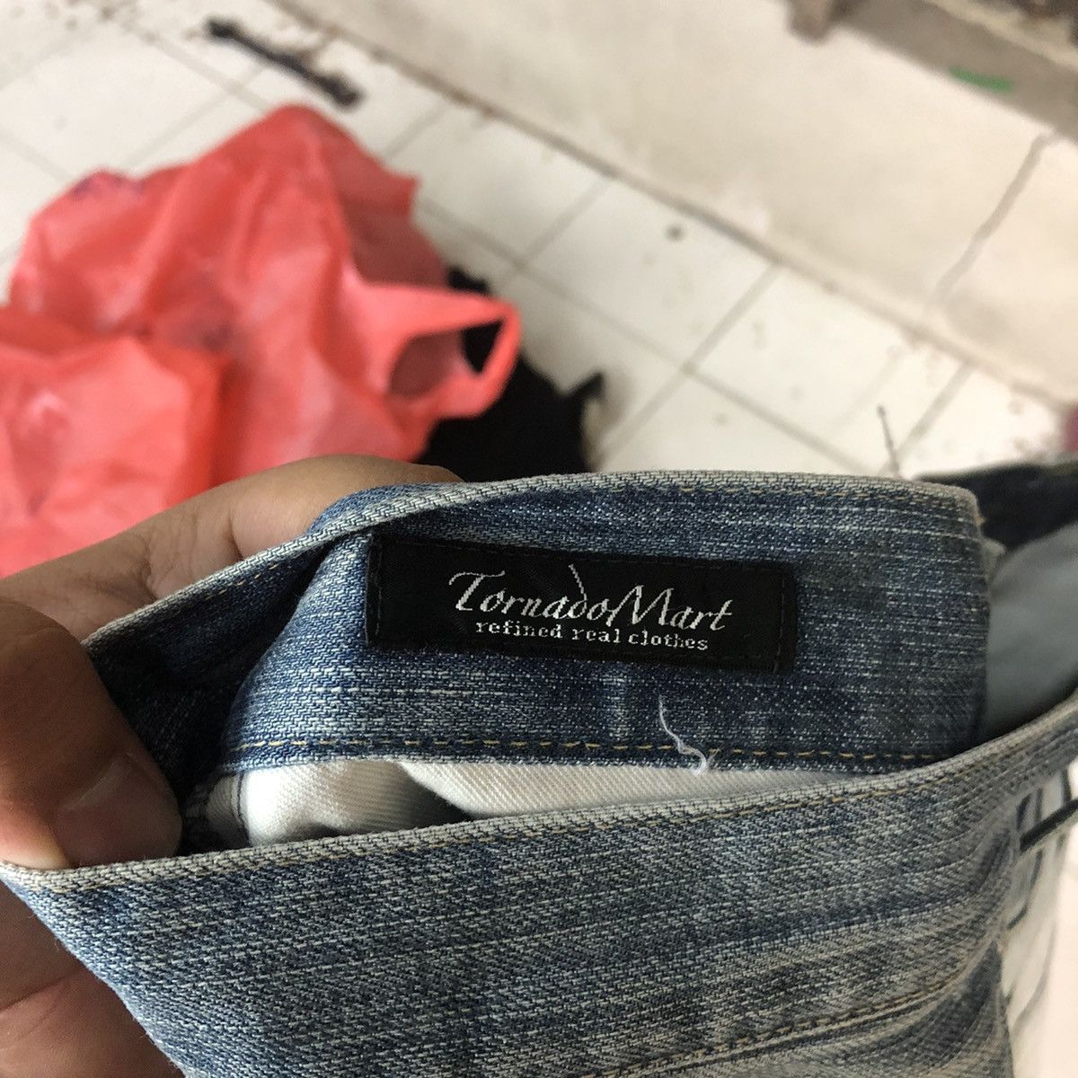 Tornado Mart Tornando Mart faded Blue Distressed Denim Pants #5098 Size US 32 / EU 48 - 16 Thumbnail