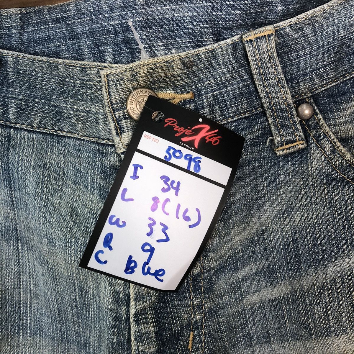 Tornado Mart Tornando Mart faded Blue Distressed Denim Pants #5098 Size US 32 / EU 48 - 8 Thumbnail