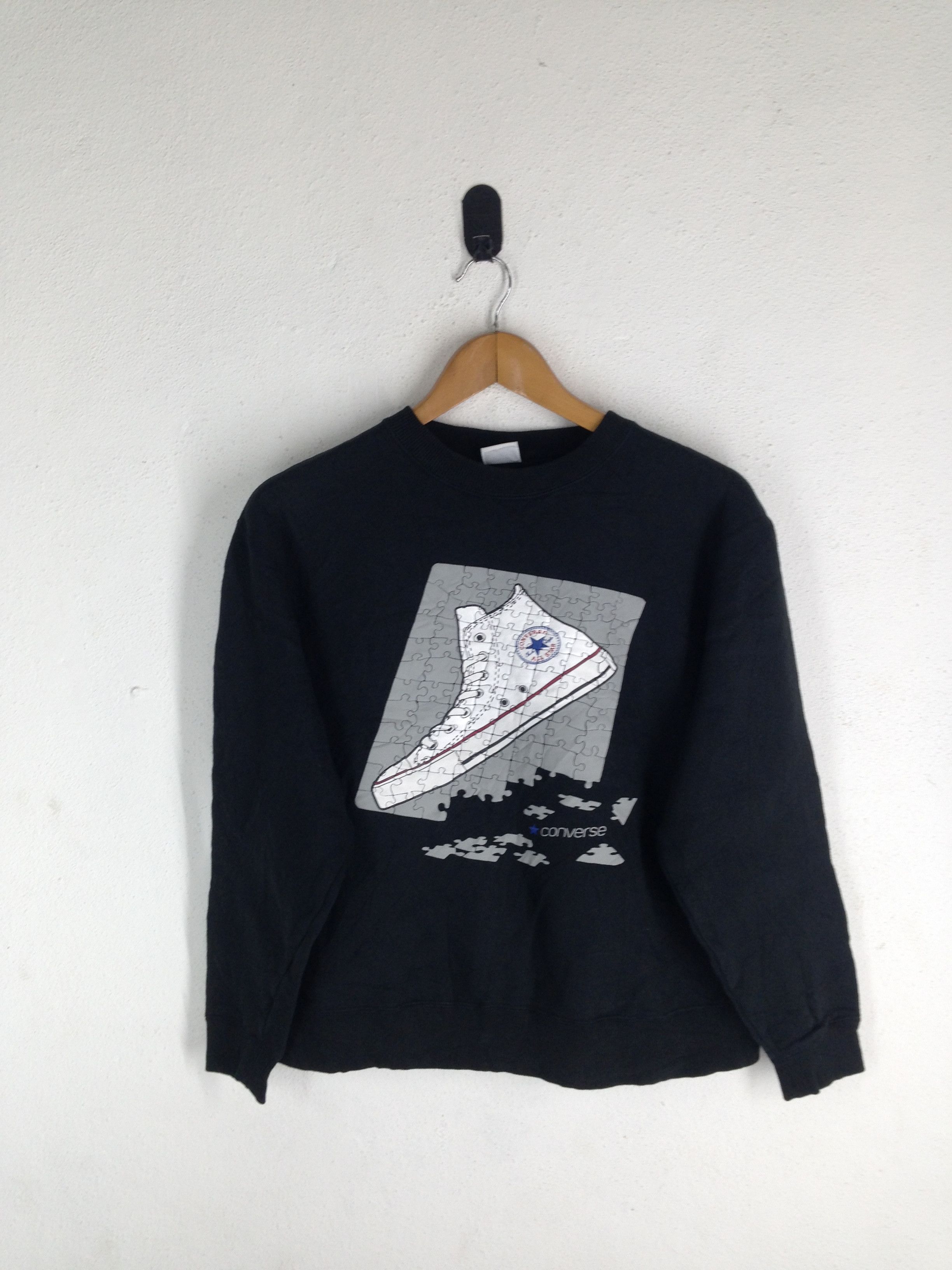 Converse × Vintage Vintage CONVERSE Big Logo Embroidery Sweatshirt Large Size Size US L / EU 52-54 / 3 - 2 Thumbnail