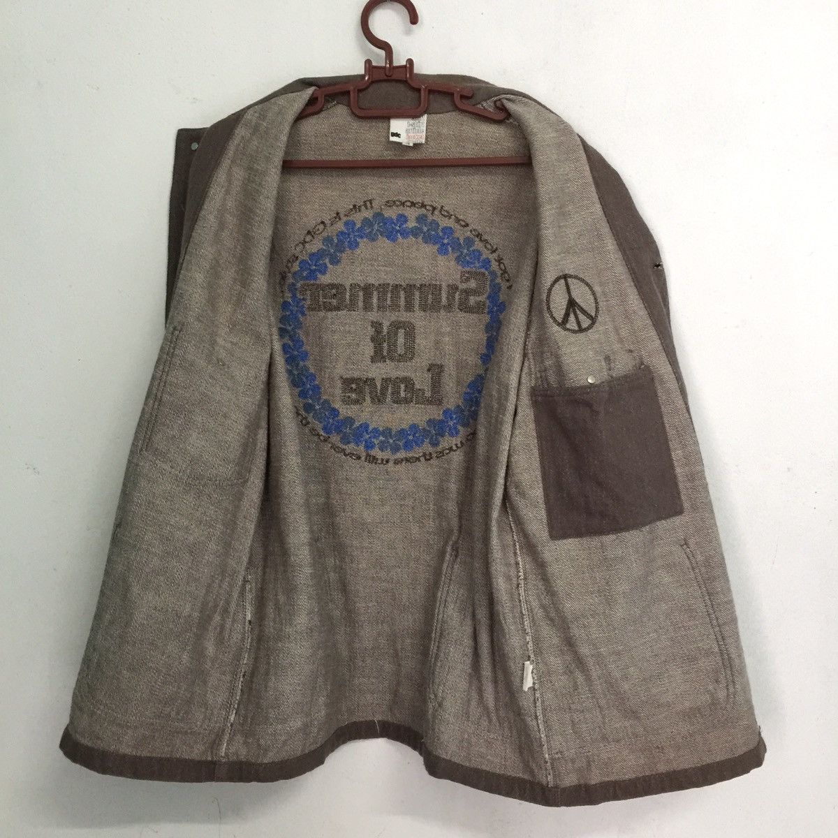 Japanese Brand Design Pockets at front & back 💯 cotton Made in Jacket Size US L / EU 52-54 / 3 - 6 Thumbnail