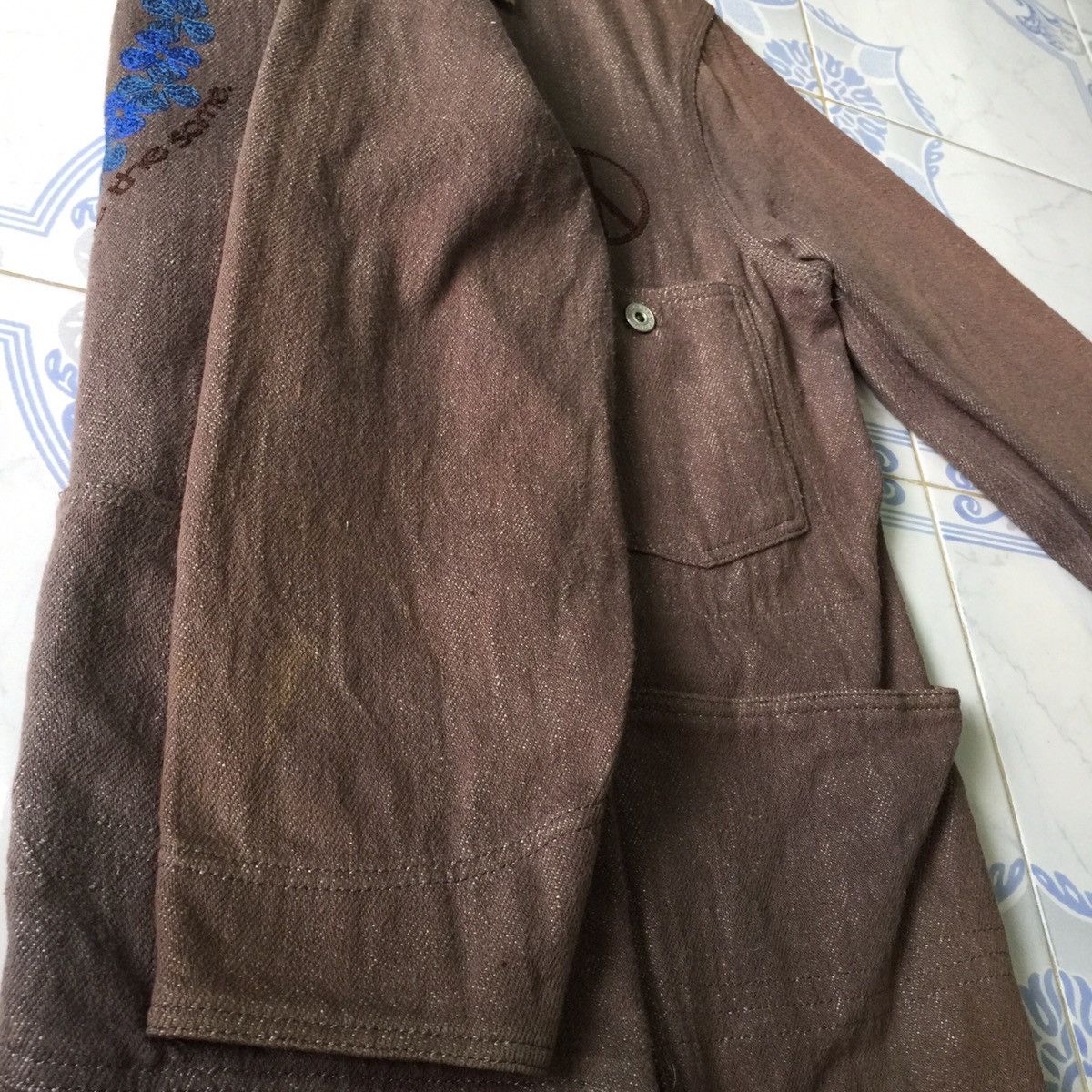 Japanese Brand Design Pockets at front & back 💯 cotton Made in Jacket Size US L / EU 52-54 / 3 - 16 Thumbnail