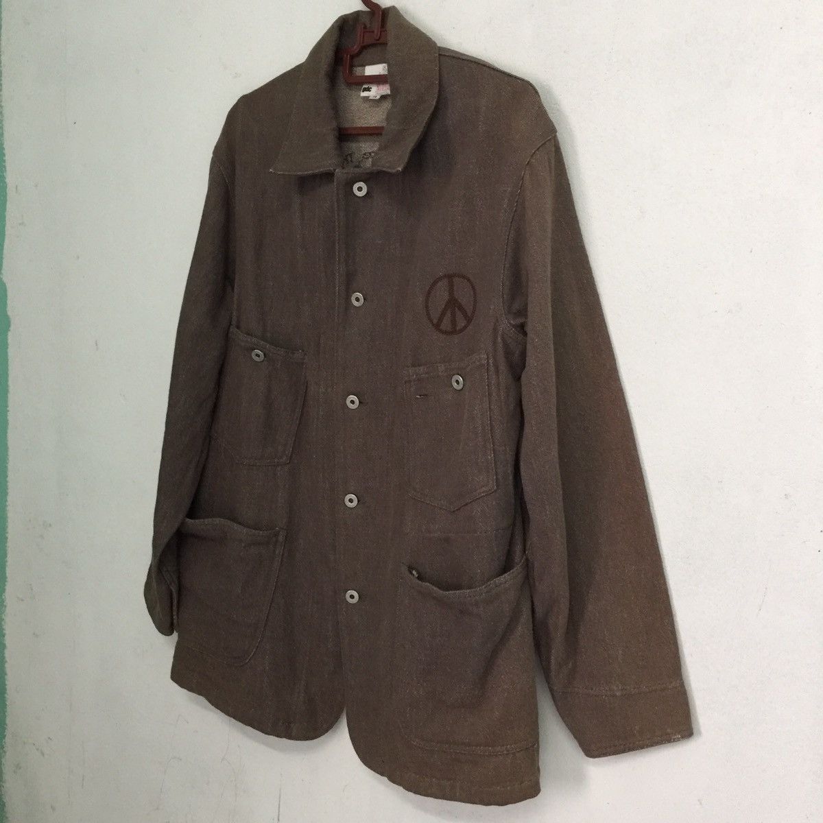 Japanese Brand Design Pockets at front & back 💯 cotton Made in Jacket Size US L / EU 52-54 / 3 - 4 Thumbnail