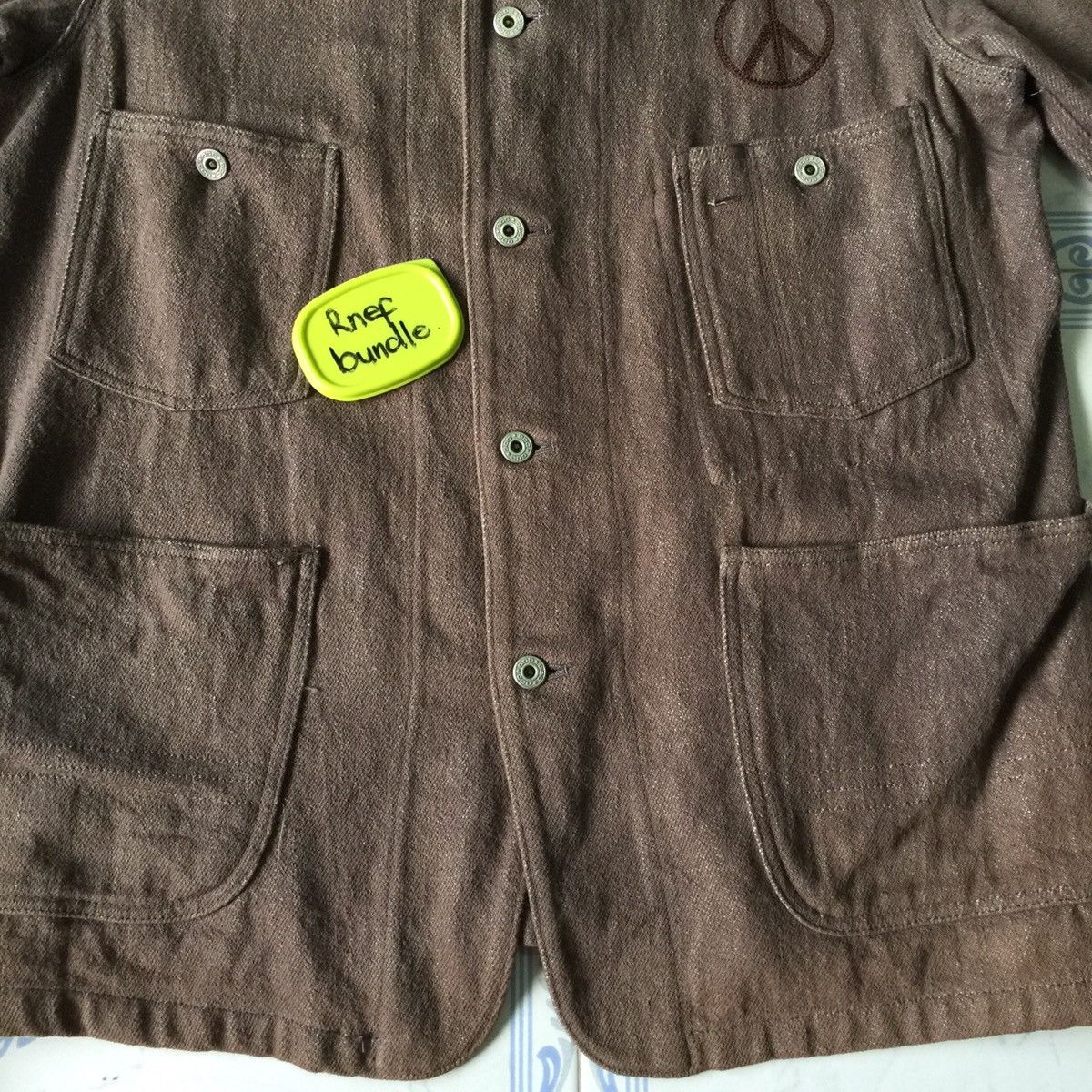 Japanese Brand Design Pockets at front & back 💯 cotton Made in Jacket Size US L / EU 52-54 / 3 - 15 Thumbnail