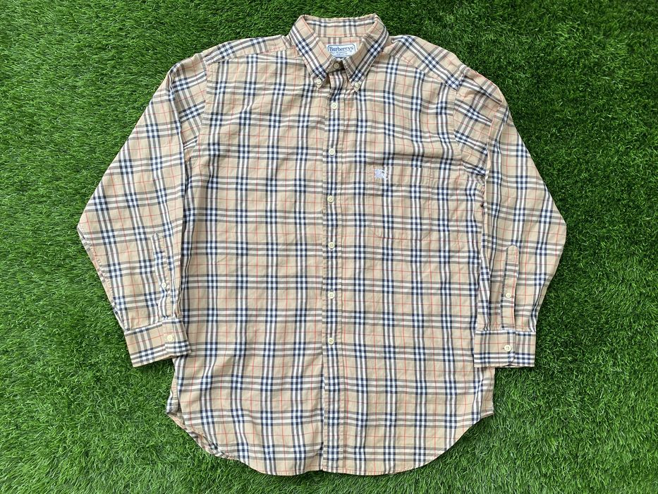 Vintage Burberry Nova Check Shirt Size S, Grailed