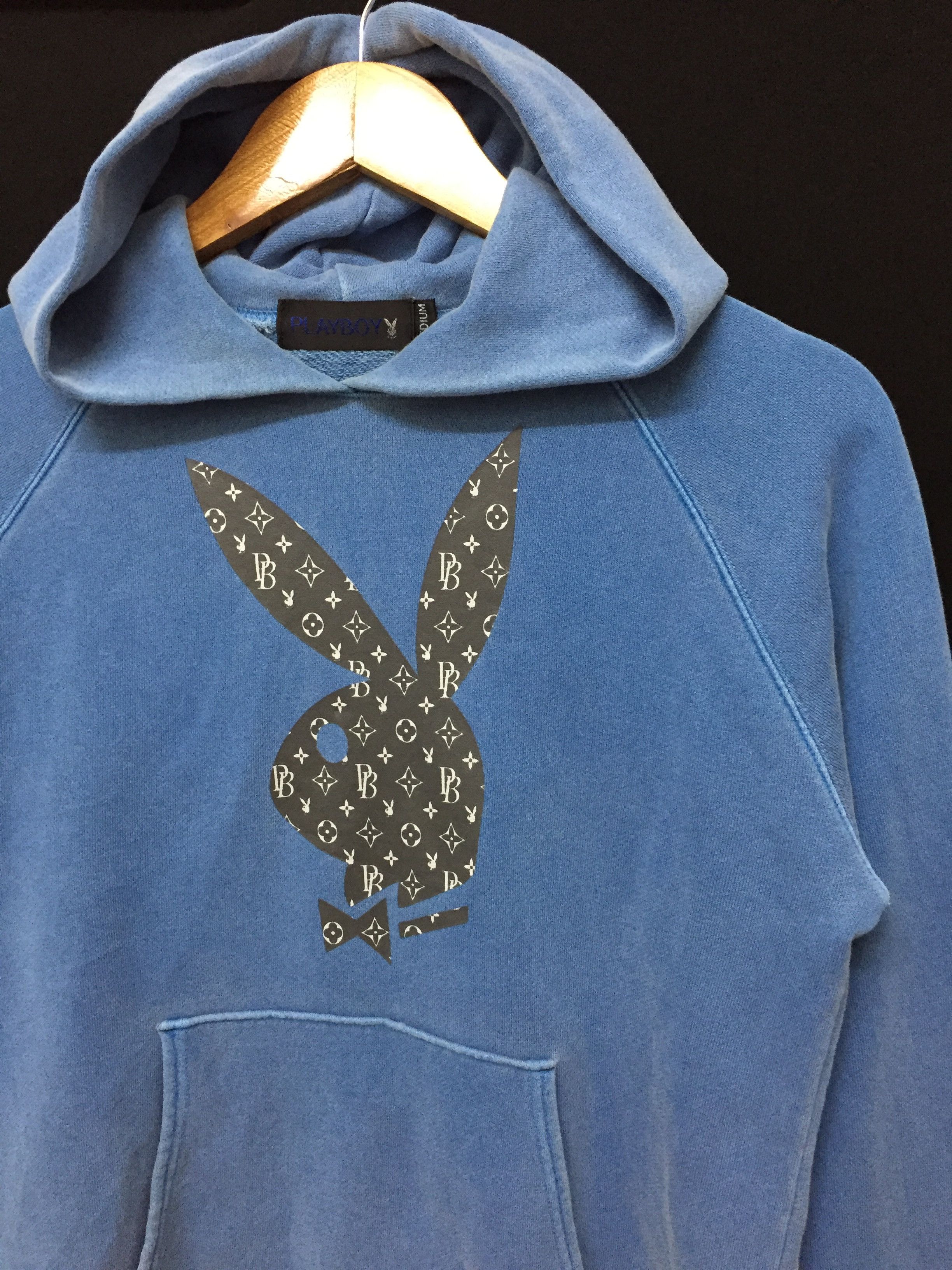 Playboy 90's PlayBoy LV monogram logo hoodie Size M / US 6-8 / IT 42-44 - 2 Thumbnail