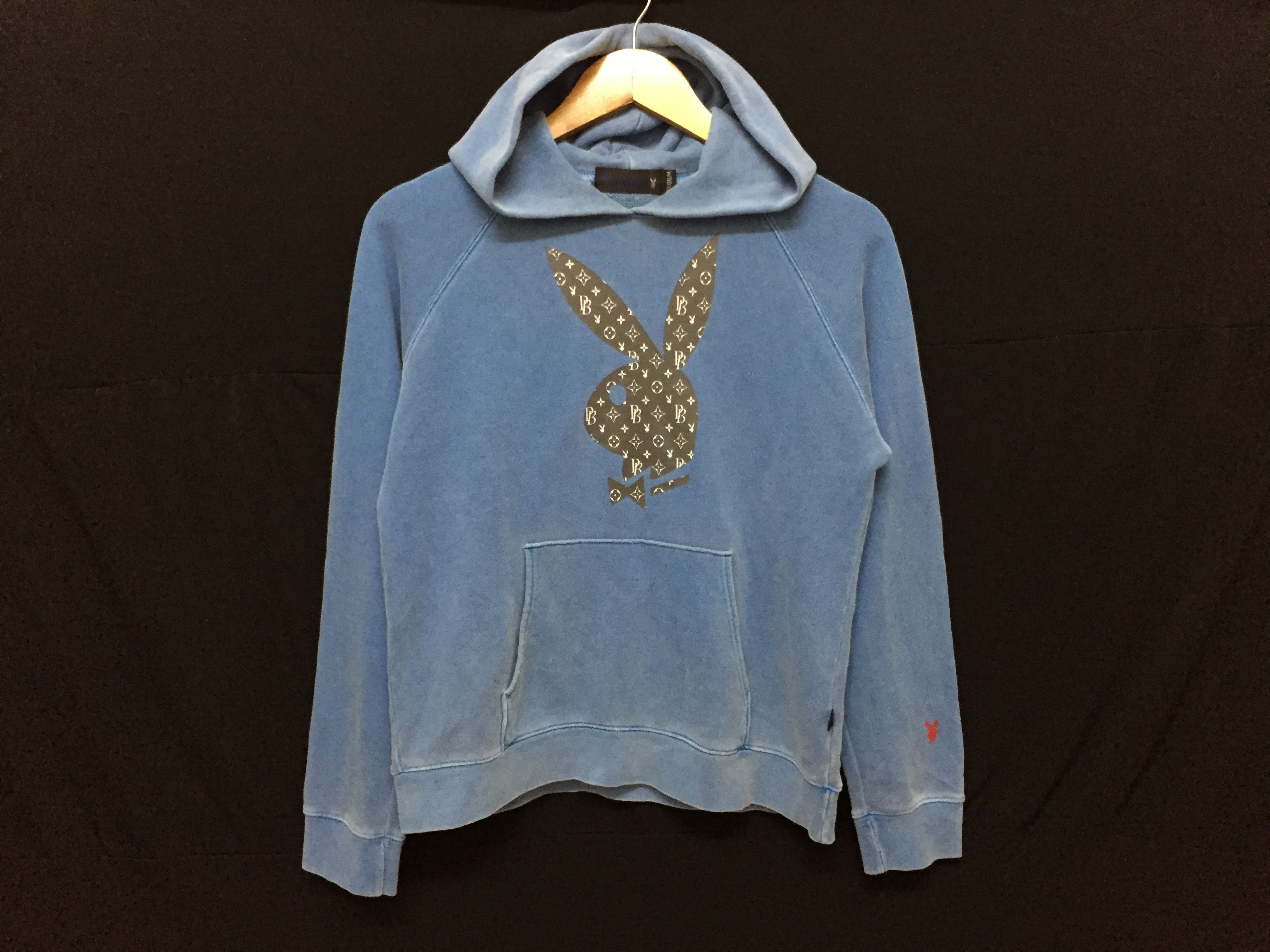 Playboy 90's PlayBoy LV monogram logo hoodie Size M / US 6-8 / IT 42-44 - 4 Thumbnail