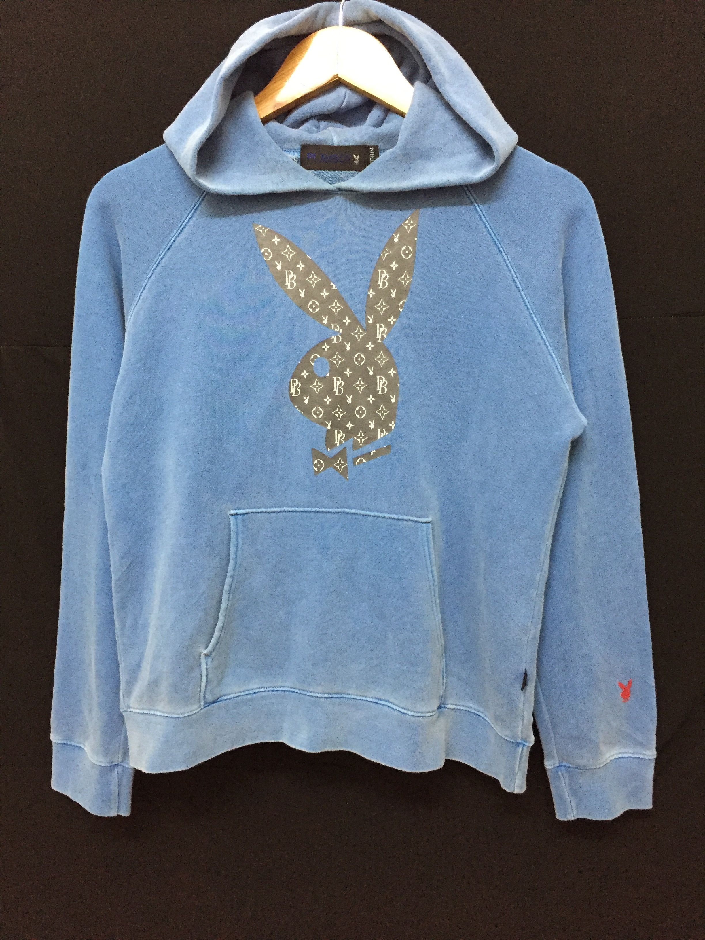 Playboy 90's PlayBoy LV monogram logo hoodie Size M / US 6-8 / IT 42-44 - 3 Thumbnail