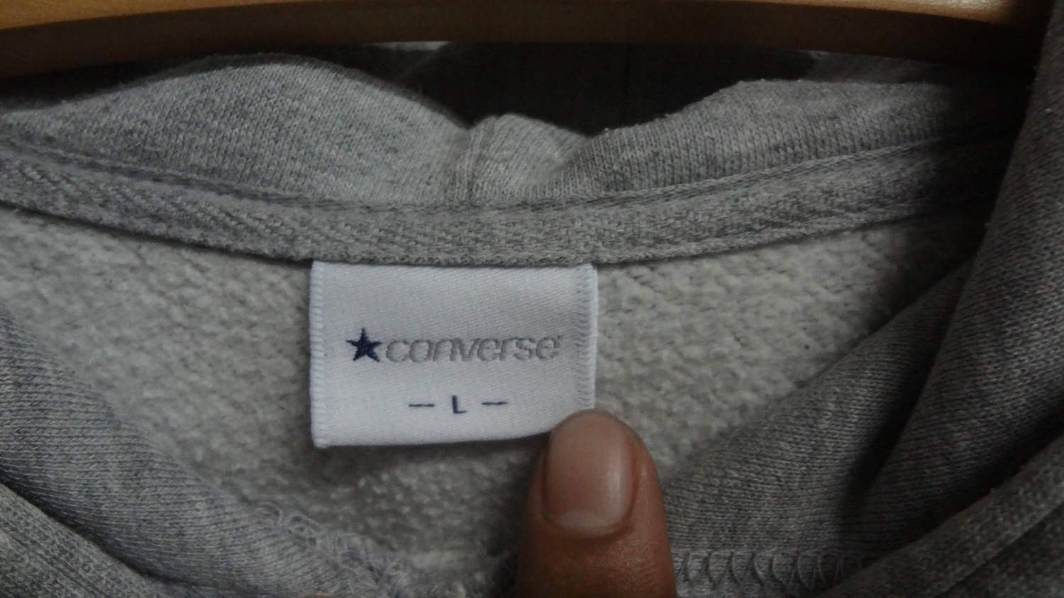 Converse CONVERSE Hoodies Big Logo Embroidery Sweatshirt Large Size Size US L / EU 52-54 / 3 - 3 Thumbnail