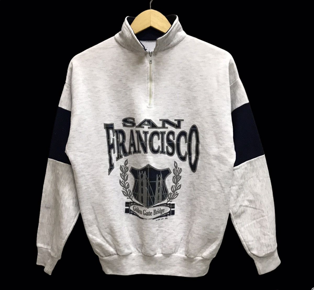 Japanese Brand × Vintage Vintage 90s San Fracisco halzipper sweatshirt Size US S / EU 44-46 / 1 - 1 Thumbnail