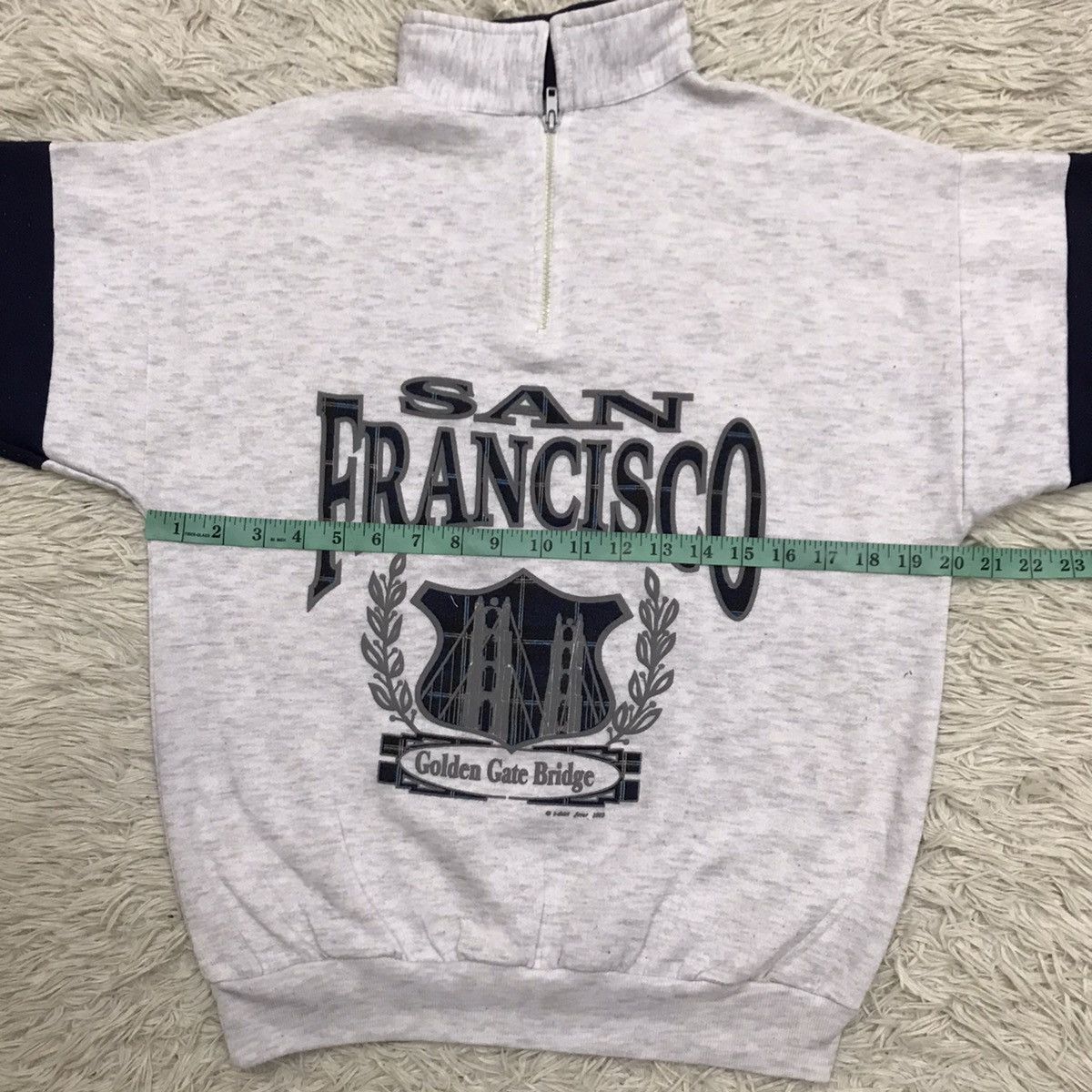 Japanese Brand × Vintage Vintage 90s San Fracisco halzipper sweatshirt Size US S / EU 44-46 / 1 - 11 Thumbnail