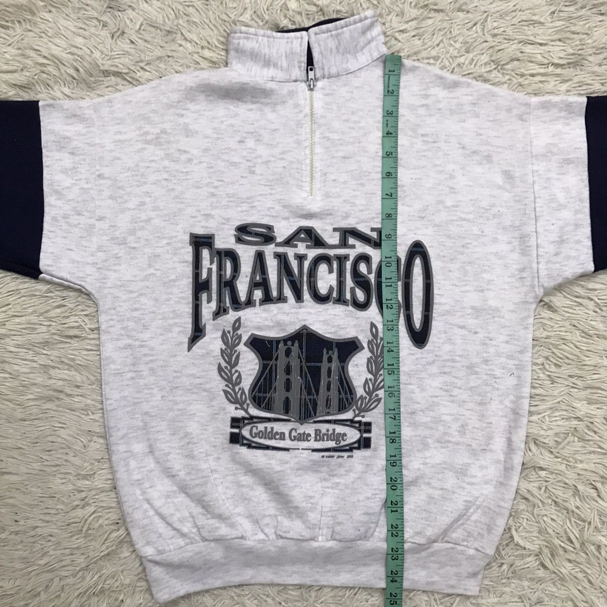 Japanese Brand × Vintage Vintage 90s San Fracisco halzipper sweatshirt Size US S / EU 44-46 / 1 - 12 Thumbnail
