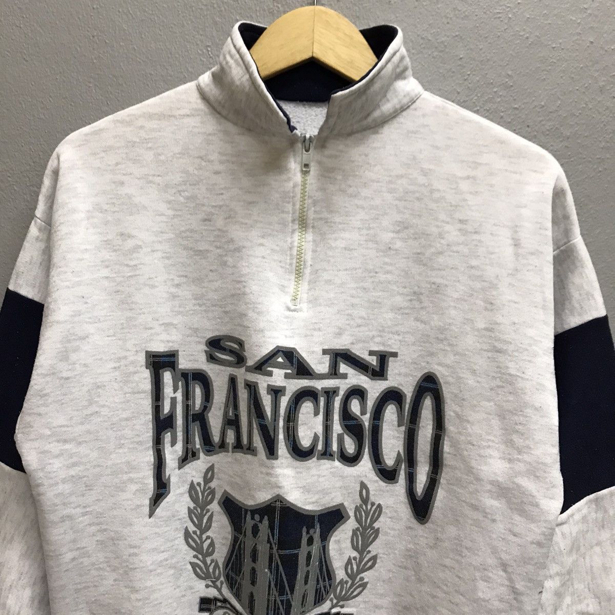 Japanese Brand × Vintage Vintage 90s San Fracisco halzipper sweatshirt Size US S / EU 44-46 / 1 - 4 Thumbnail