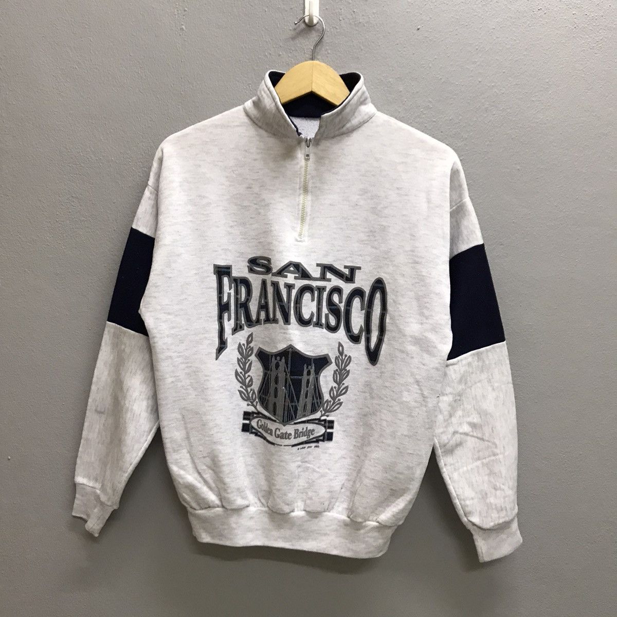 Japanese Brand × Vintage Vintage 90s San Fracisco halzipper sweatshirt Size US S / EU 44-46 / 1 - 3 Thumbnail