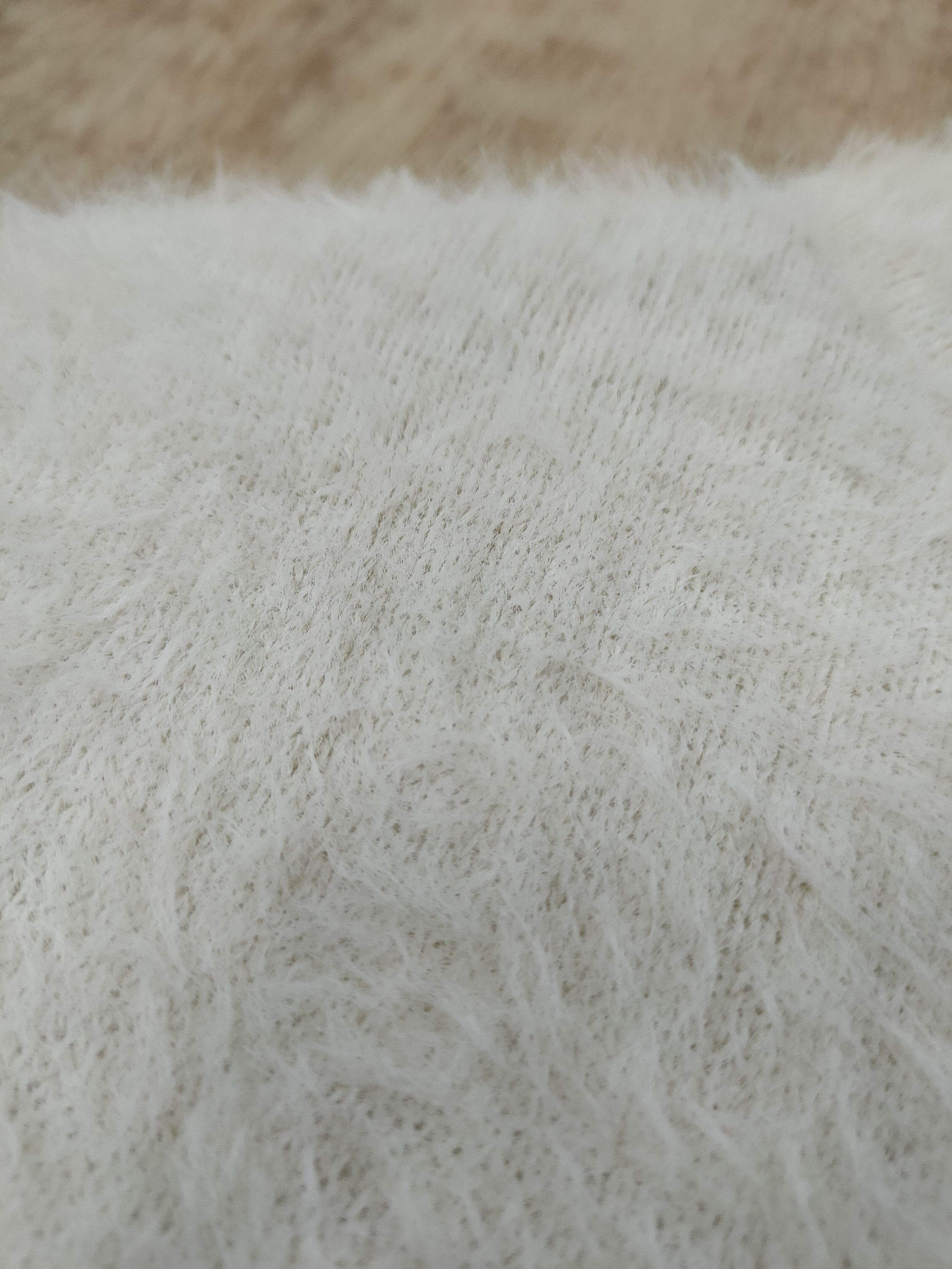 Aran Isles Knitwear DL Rope picnic brown soft fur mohair shag shaggy #46-469 Size US S / EU 44-46 / 1 - 6 Thumbnail