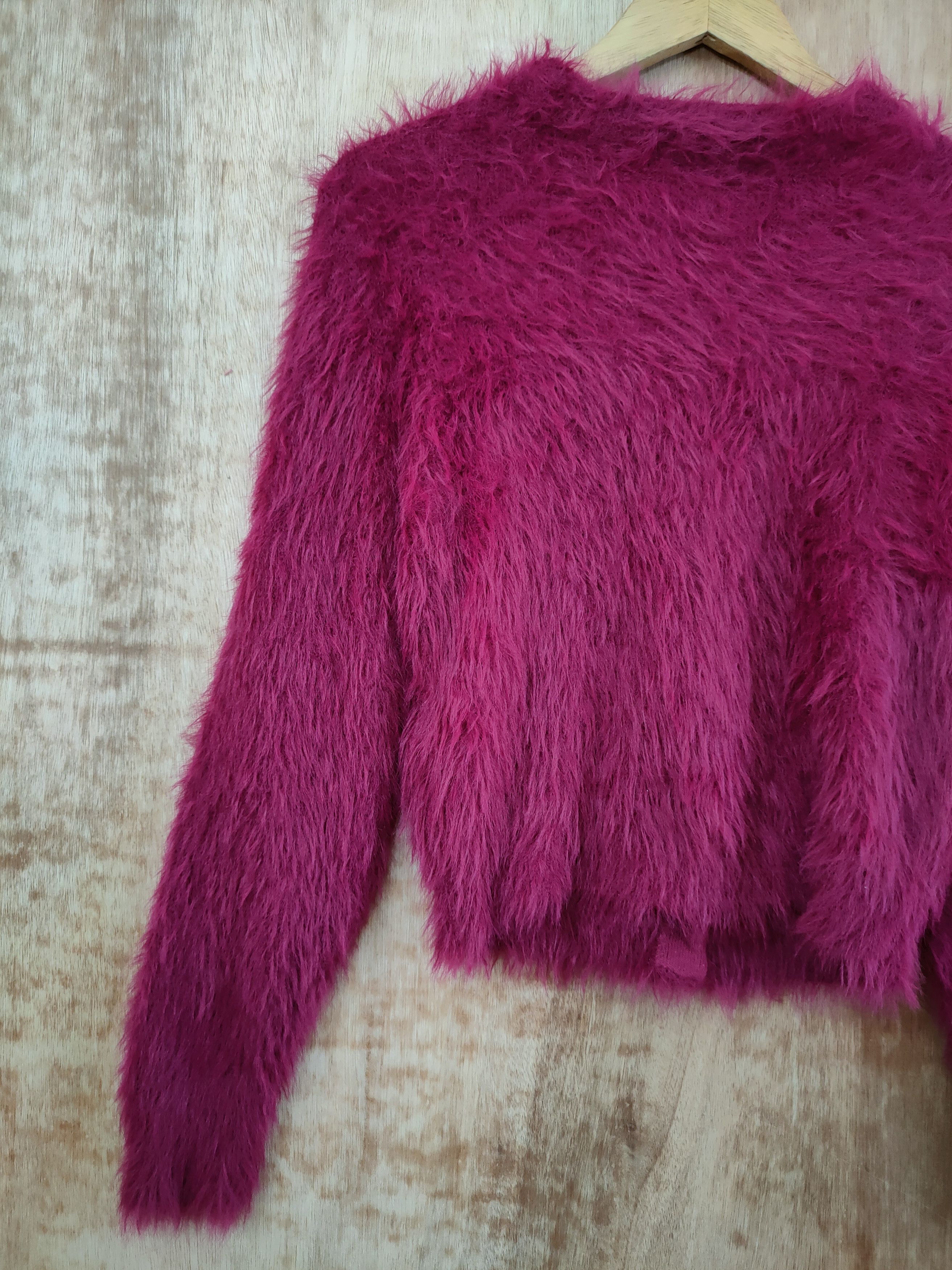 Japanese Brand GRL mohair soft fur cardigan knitwear shag shaggy #46-451DL Size S / US 4 / IT 40 - 8 Thumbnail