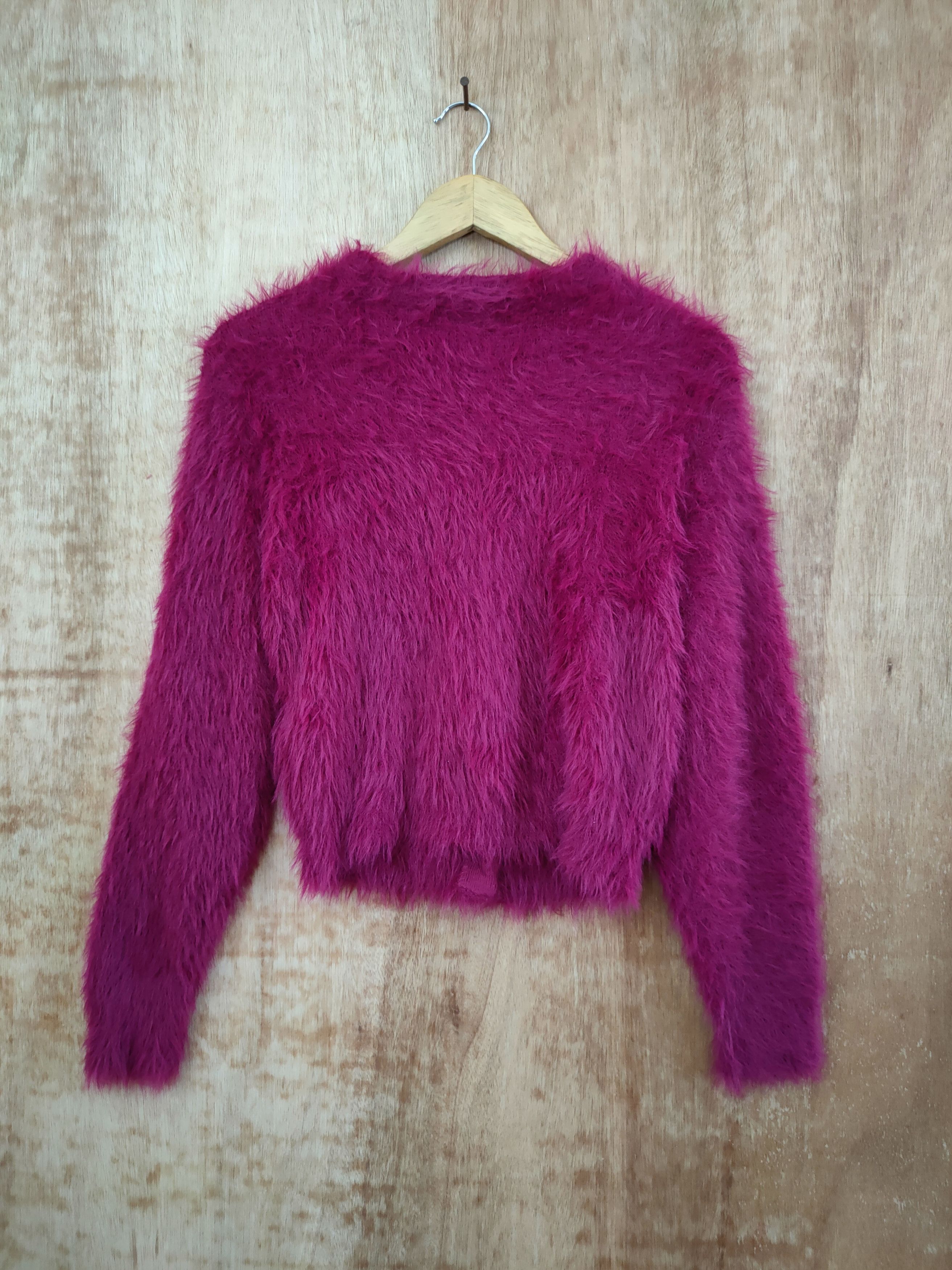 Japanese Brand GRL mohair soft fur cardigan knitwear shag shaggy #46-451DL Size S / US 4 / IT 40 - 7 Thumbnail