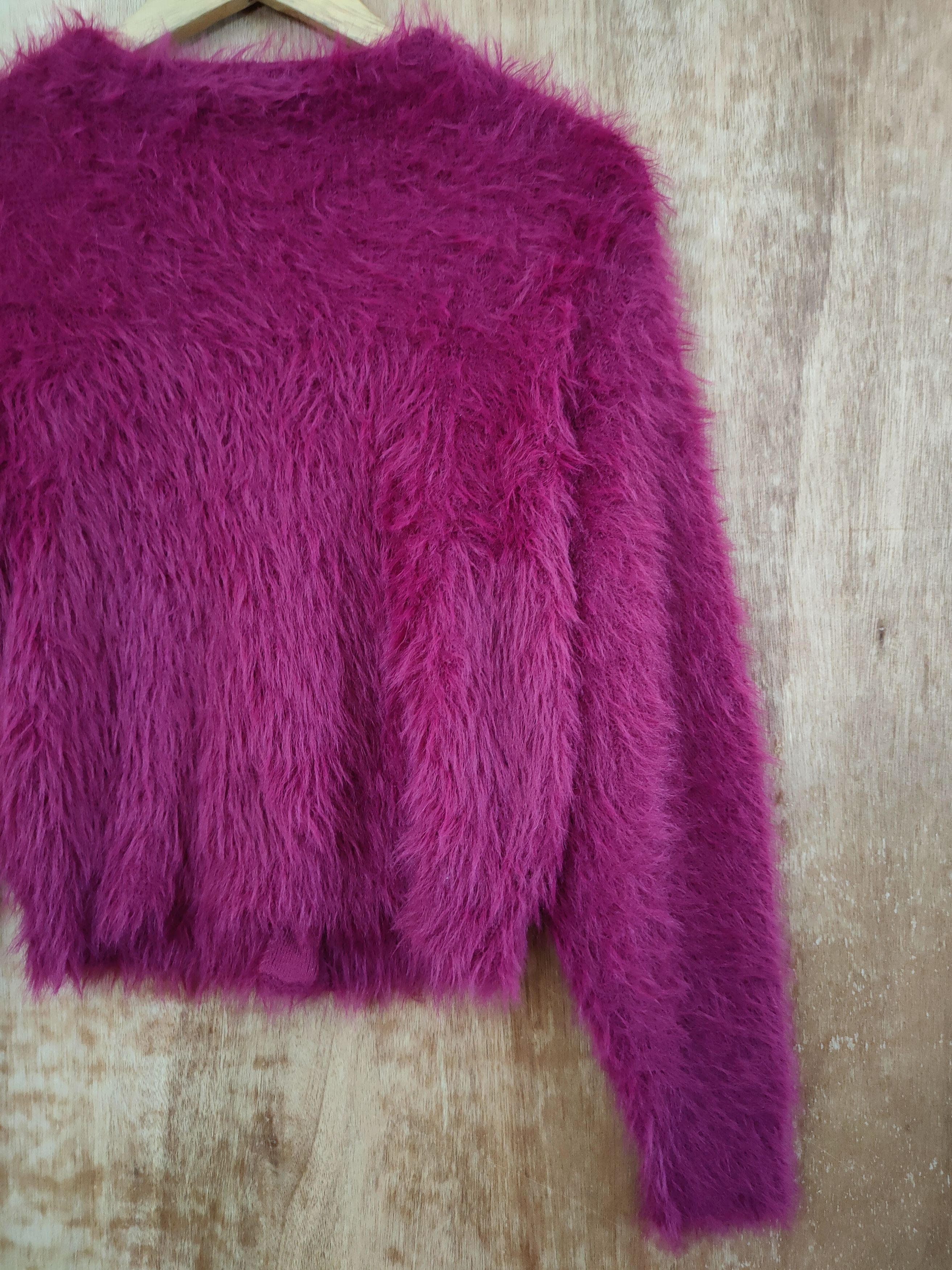 Japanese Brand GRL mohair soft fur cardigan knitwear shag shaggy #46-451DL Size S / US 4 / IT 40 - 9 Thumbnail