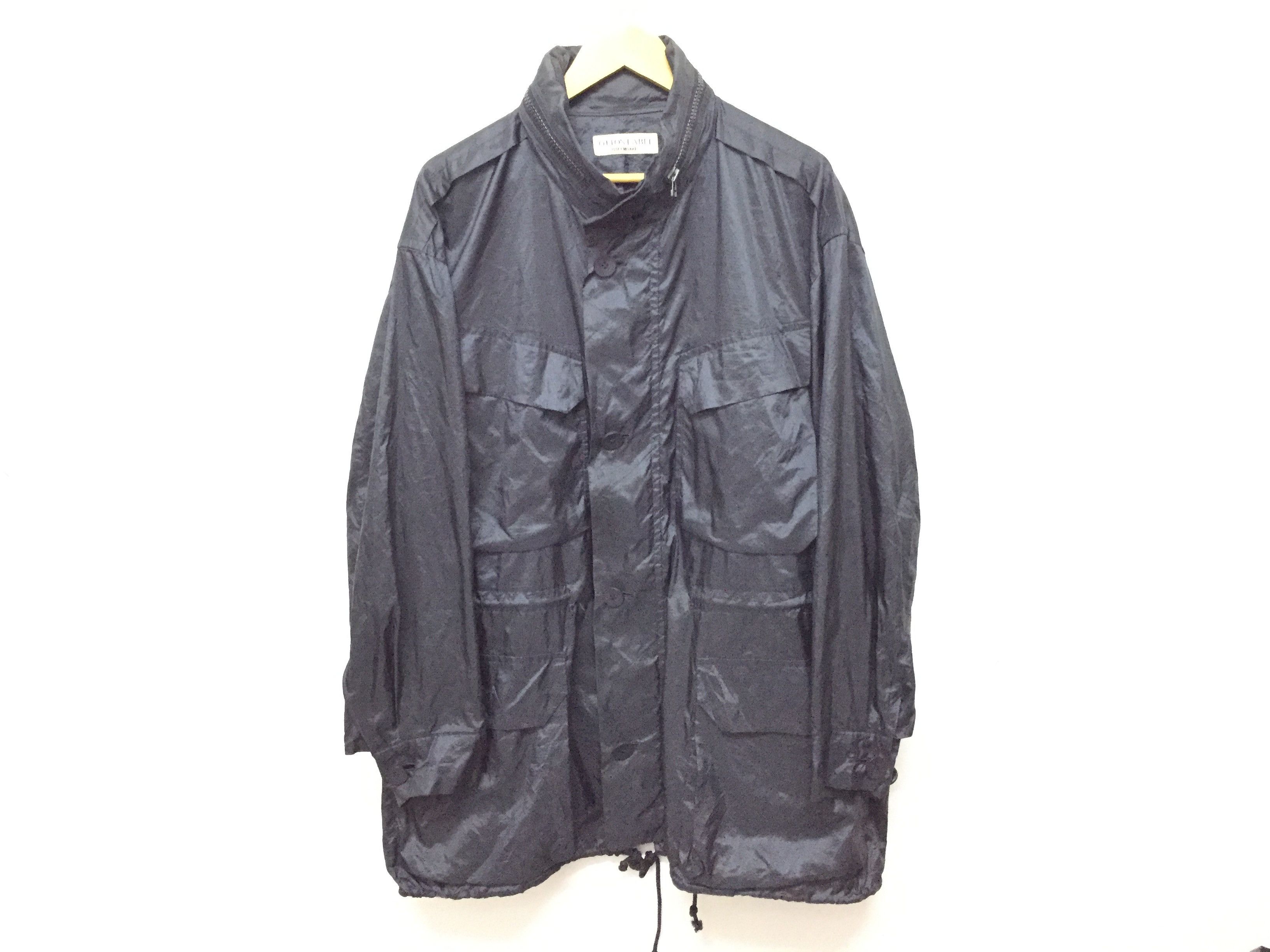 Issey Miyake 90s Cotton label Dark green Light Nylon Flap Pocket parka Size US L / EU 52-54 / 3 - 2 Thumbnail