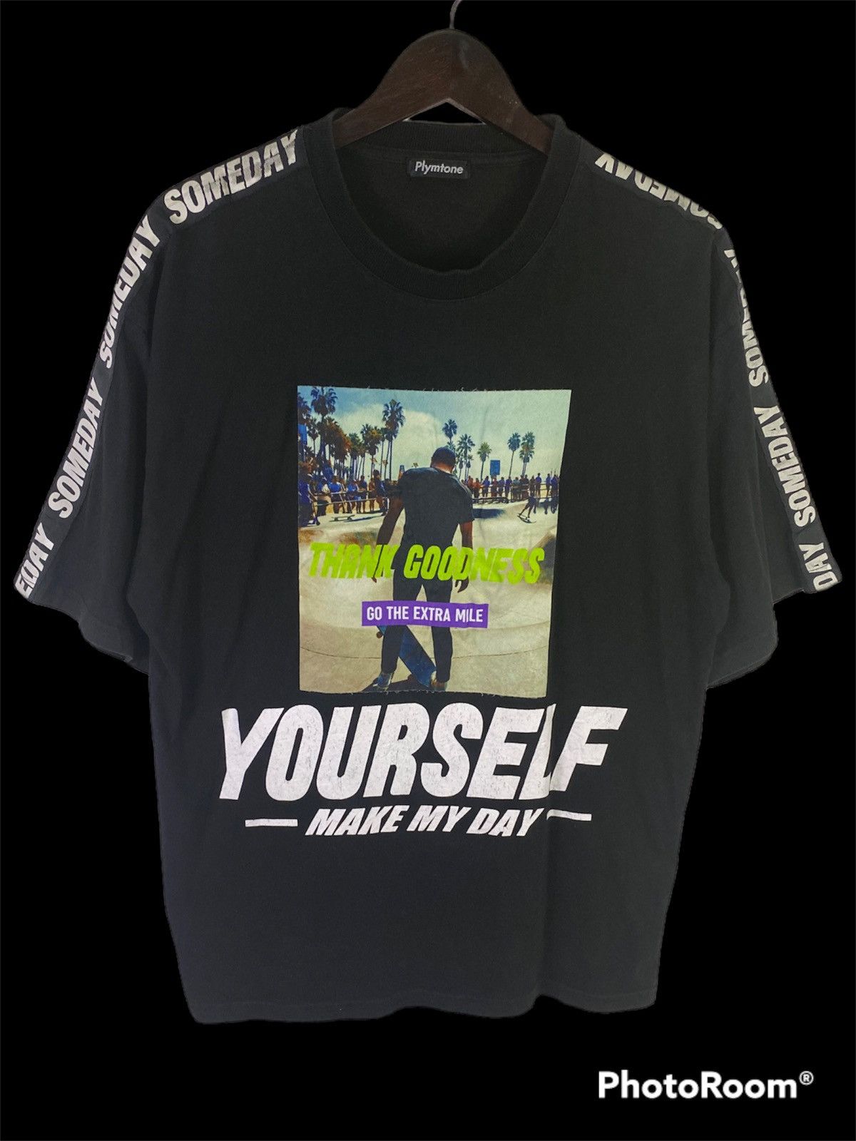 Vintage Your Self Make My Day Skate Printed Tees