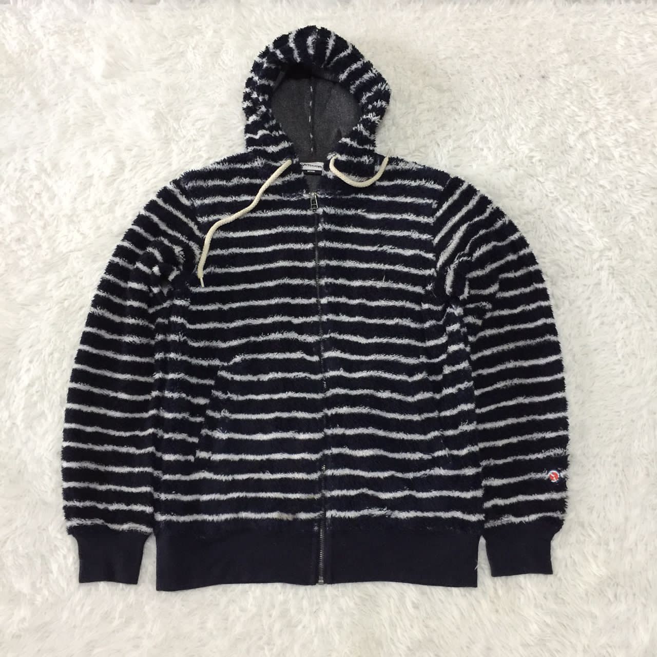 Japanese Brand Rare‼️Outdoor Fleece Hoodie Stripes Zipper jacket Size US M / EU 48-50 / 2 - 10 Thumbnail
