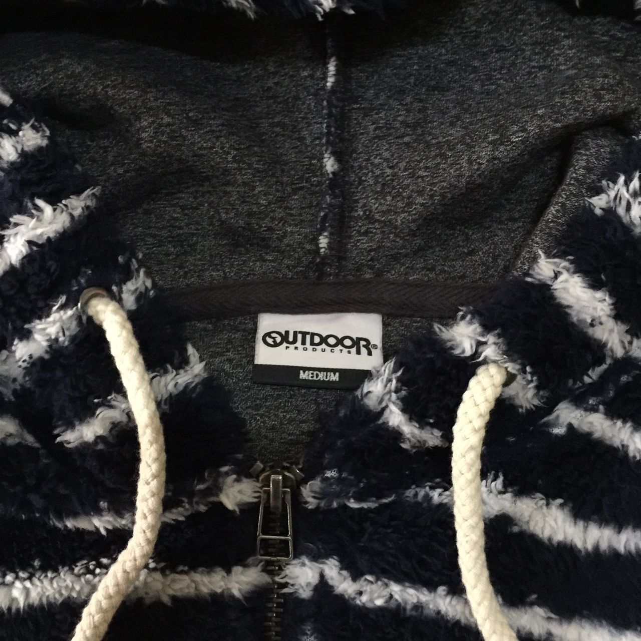 Japanese Brand Rare‼️Outdoor Fleece Hoodie Stripes Zipper jacket Size US M / EU 48-50 / 2 - 7 Thumbnail