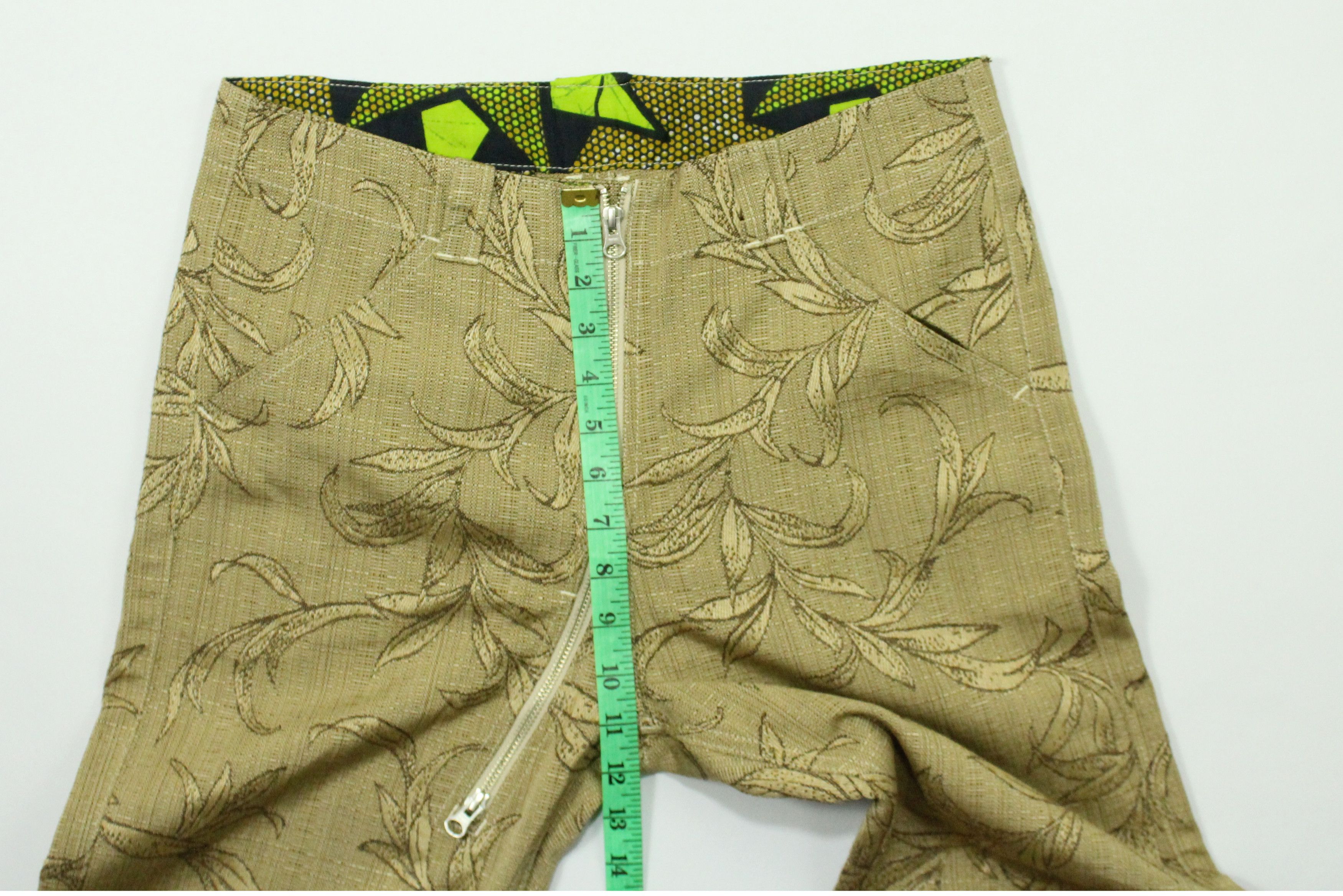 Japanese Brand Asymmetrical Zipper IS NESS Pants Floral Motif Size US 32 / EU 48 - 23 Thumbnail