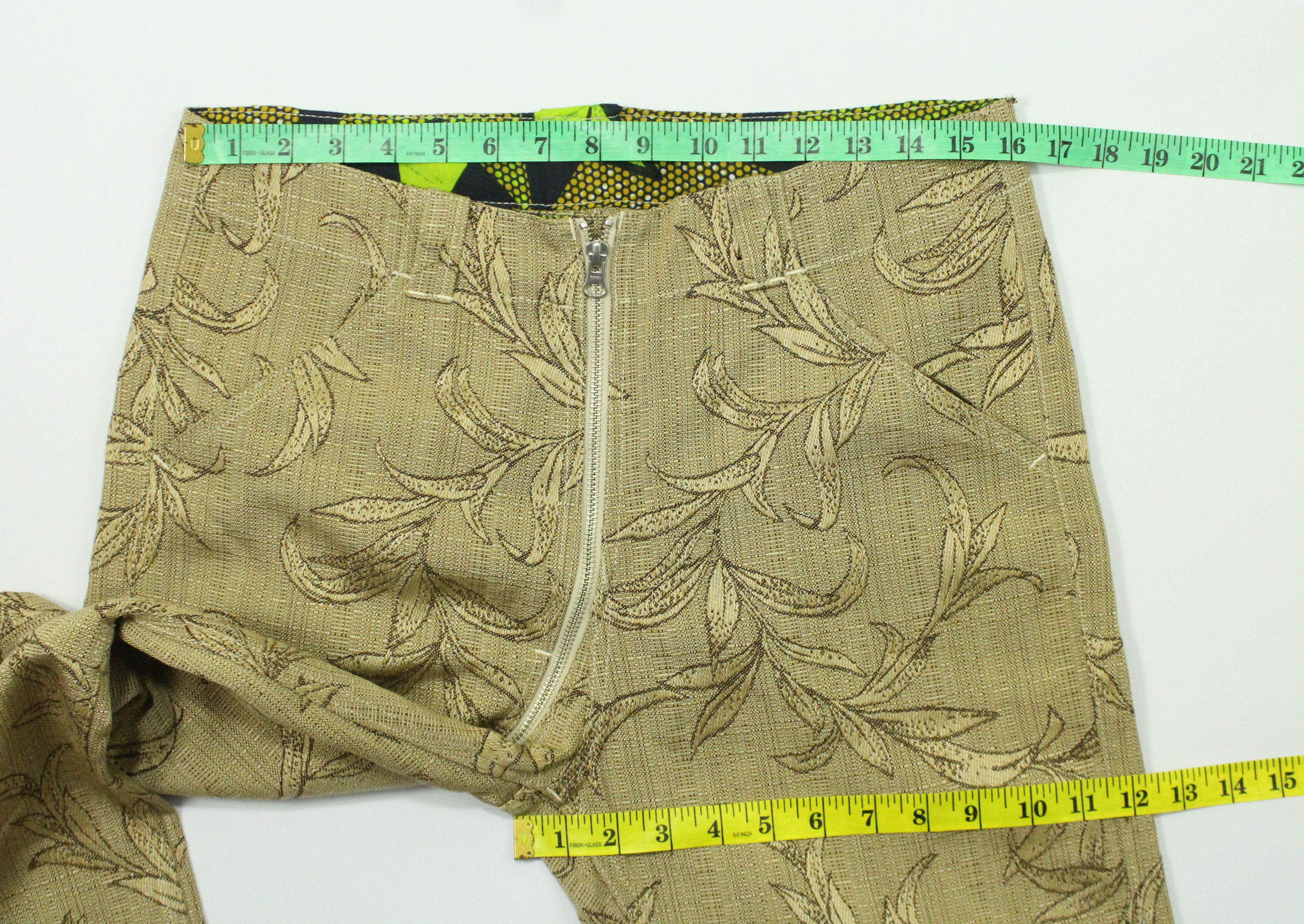 Japanese Brand Asymmetrical Zipper IS NESS Pants Floral Motif Size US 32 / EU 48 - 22 Thumbnail