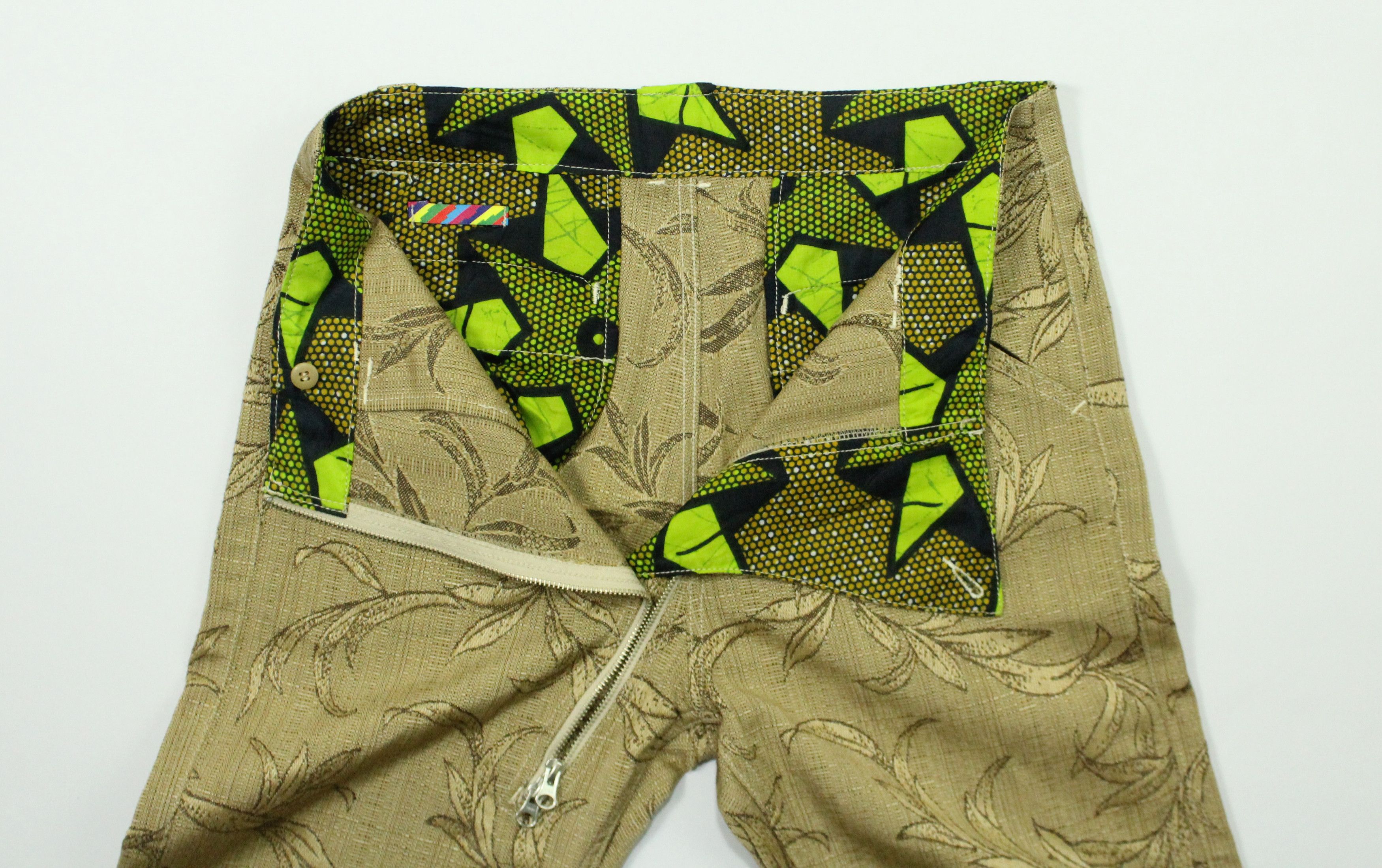 Japanese Brand Asymmetrical Zipper IS NESS Pants Floral Motif Size US 32 / EU 48 - 18 Thumbnail
