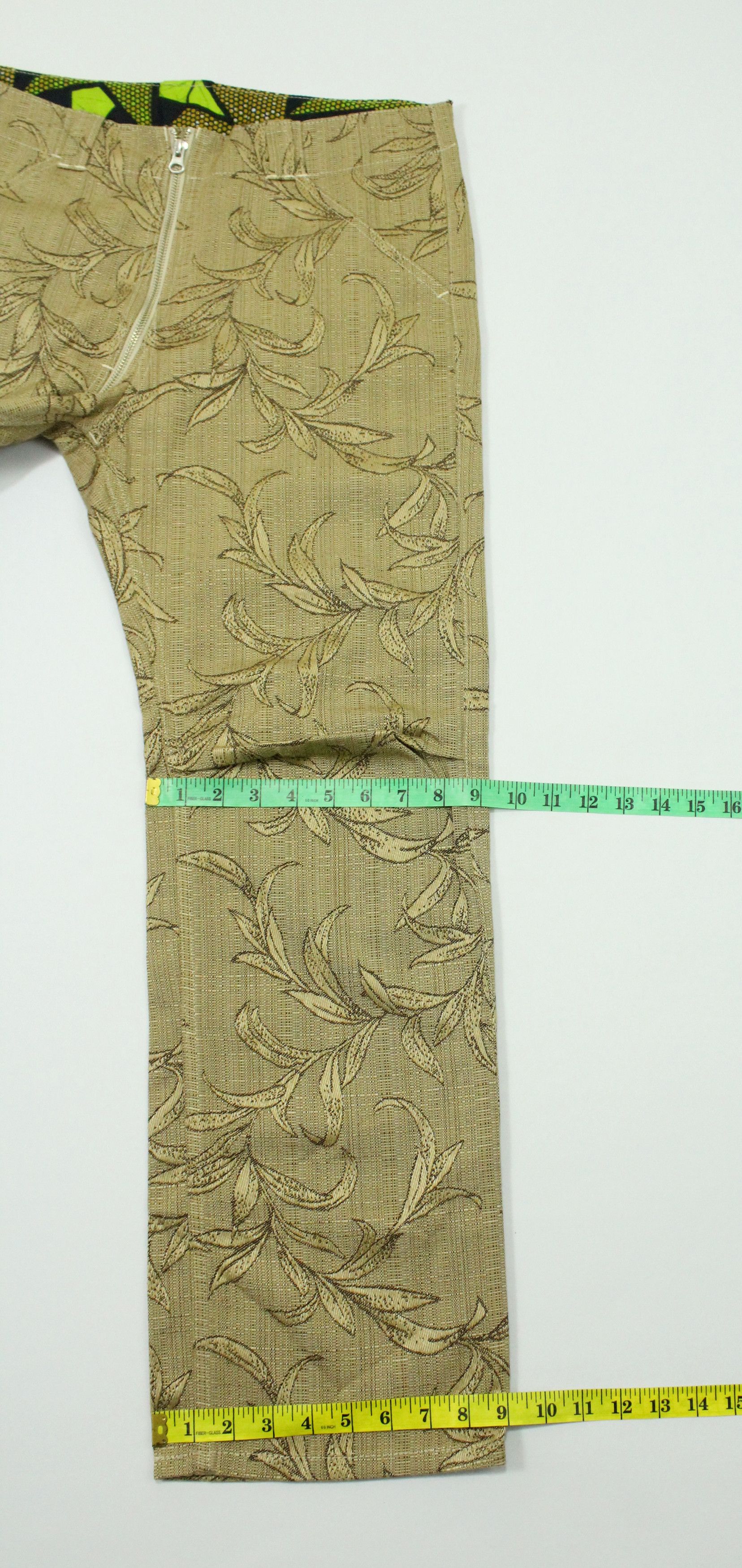 Japanese Brand Asymmetrical Zipper IS NESS Pants Floral Motif Size US 32 / EU 48 - 25 Thumbnail