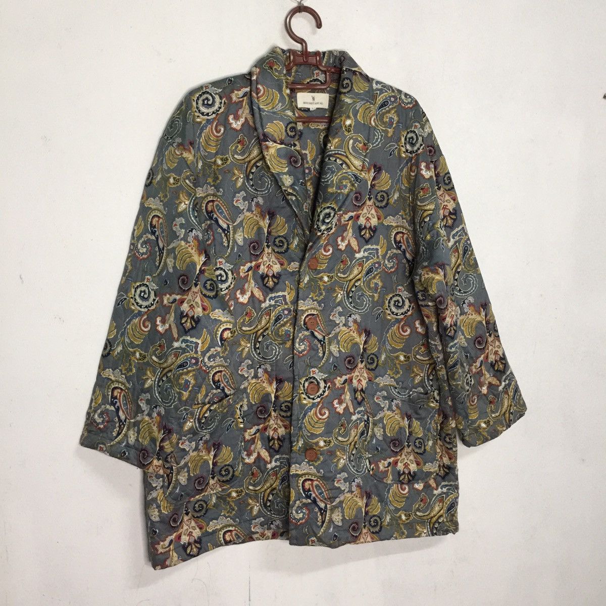 Japanese Brand Rare🔥 Japanese Parsley Design Padded Jacket Made in Japan Size US L / EU 52-54 / 3 - 3 Thumbnail