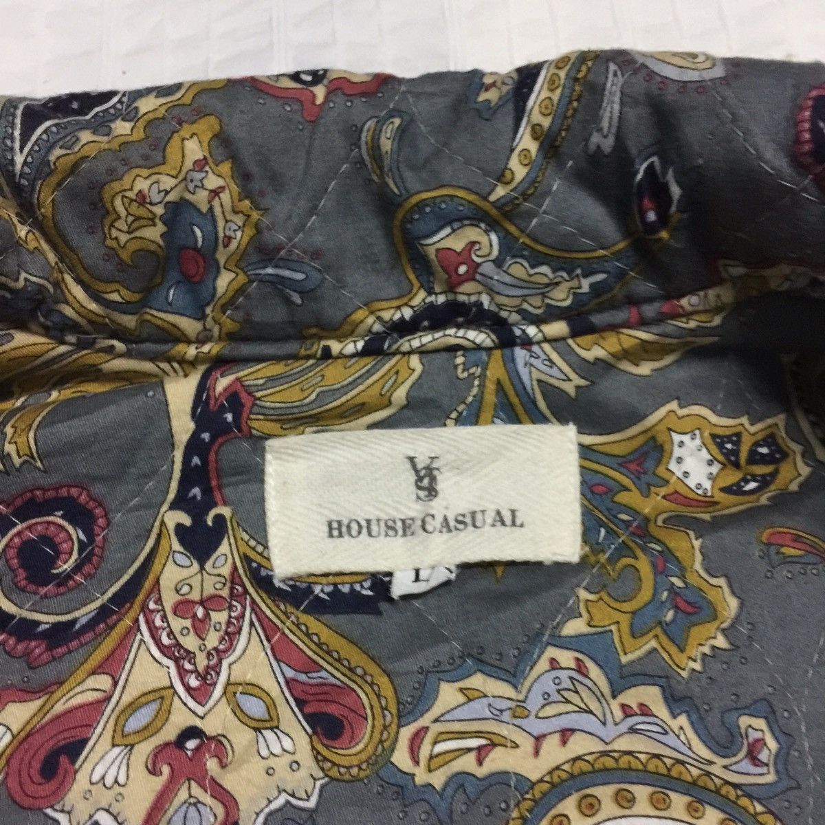 Japanese Brand Rare🔥 Japanese Parsley Design Padded Jacket Made in Japan Size US L / EU 52-54 / 3 - 9 Thumbnail
