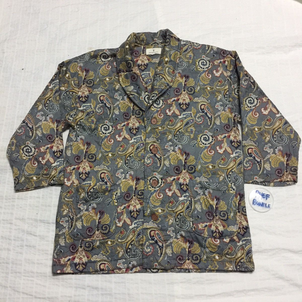 Japanese Brand Rare🔥 Japanese Parsley Design Padded Jacket Made in Japan Size US L / EU 52-54 / 3 - 11 Thumbnail