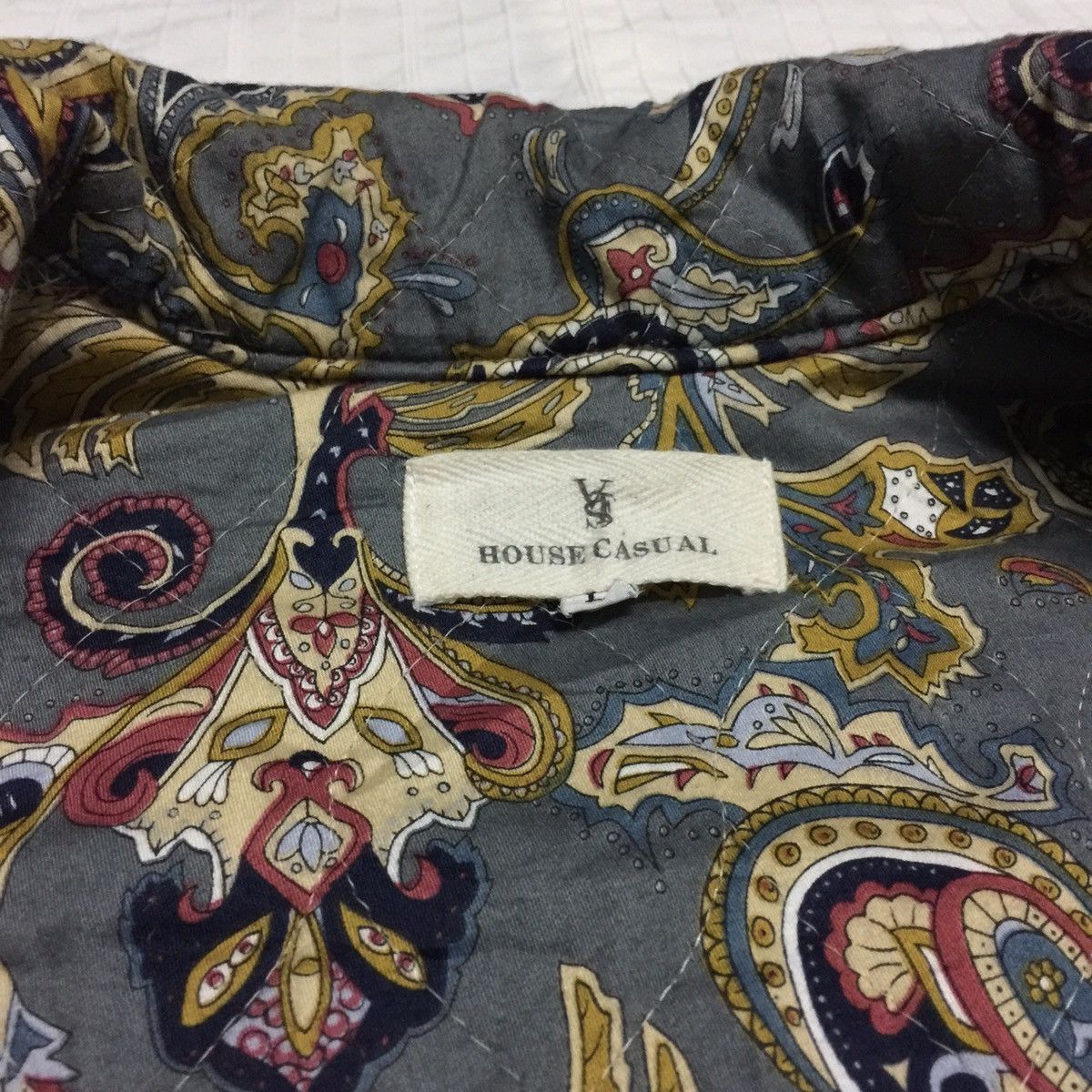 Japanese Brand Rare🔥 Japanese Parsley Design Padded Jacket Made in Japan Size US L / EU 52-54 / 3 - 8 Thumbnail