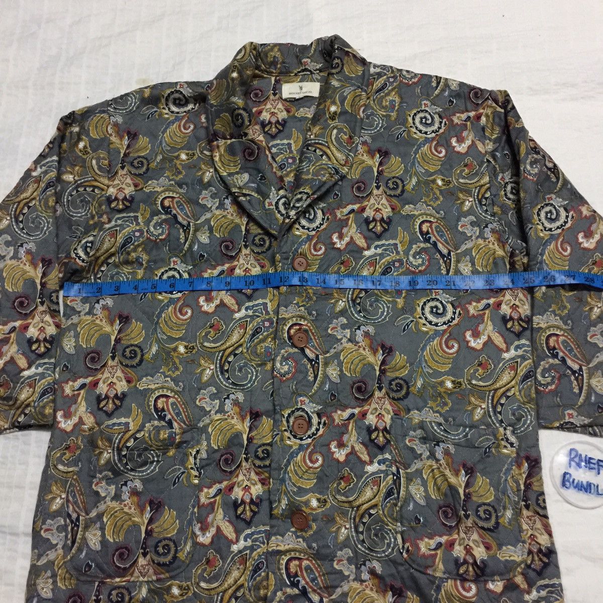 Japanese Brand Rare🔥 Japanese Parsley Design Padded Jacket Made in Japan Size US L / EU 52-54 / 3 - 12 Thumbnail