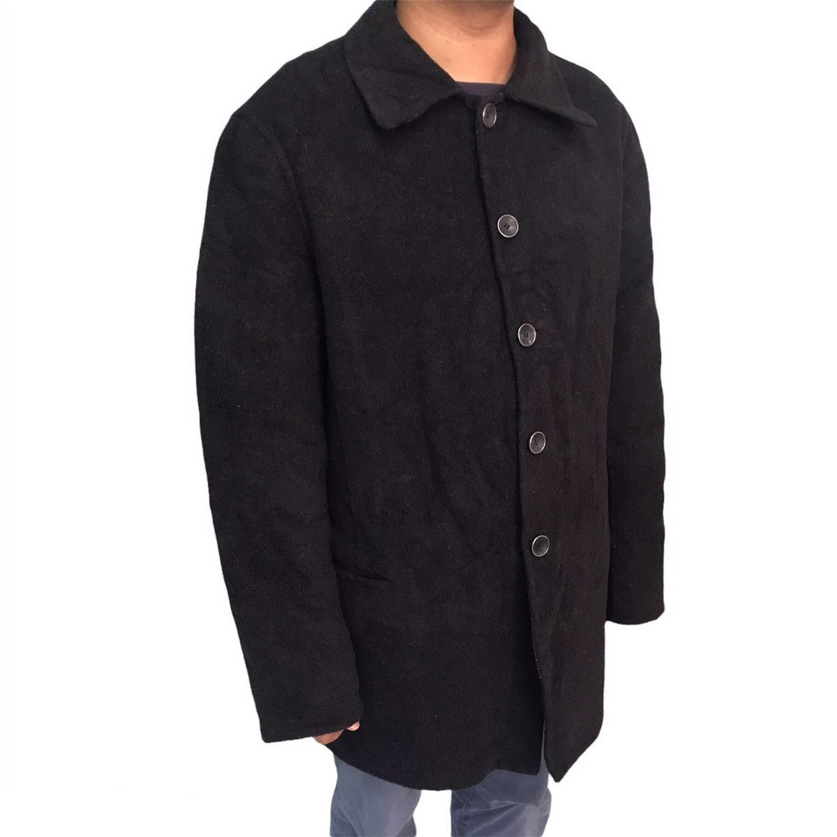Armani ARMANI Collezioni Wool & Nylon Mid Jacket Made in Italy Size US L / EU 52-54 / 3 - 24 Thumbnail