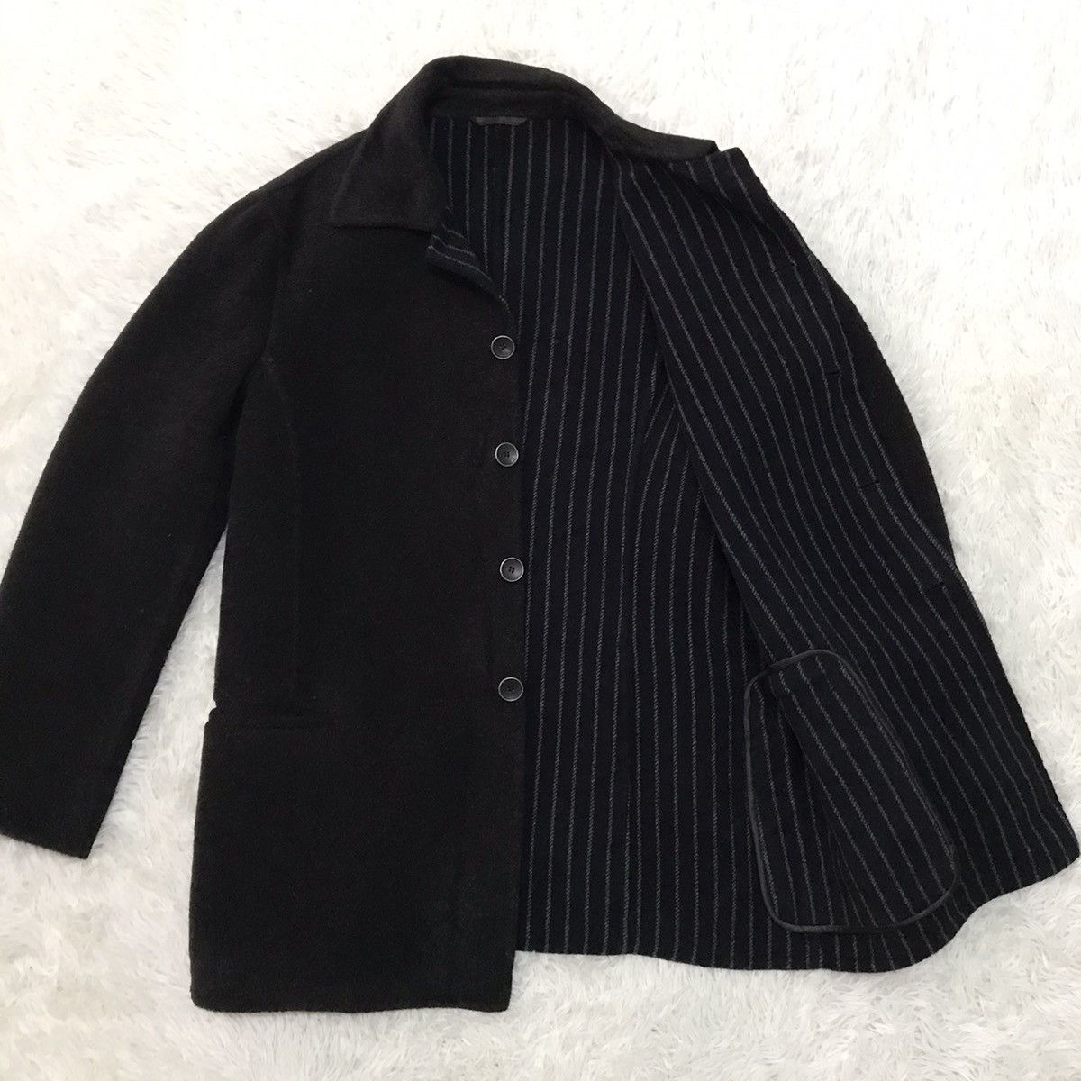 Armani ARMANI Collezioni Wool & Nylon Mid Jacket Made in Italy Size US L / EU 52-54 / 3 - 12 Thumbnail