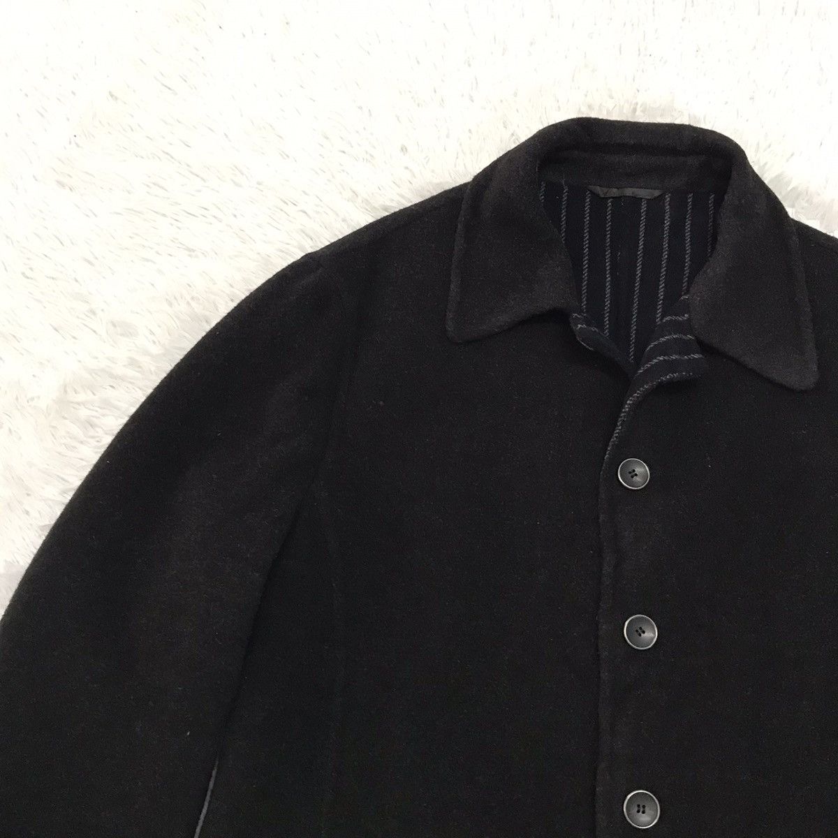 Armani ARMANI Collezioni Wool & Nylon Mid Jacket Made in Italy Size US L / EU 52-54 / 3 - 3 Thumbnail