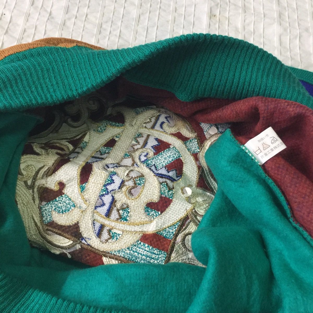 Japanese Brand Pierre dune rare style Embroidered logo sweater/sweatshirt Size US L / EU 52-54 / 3 - 11 Thumbnail
