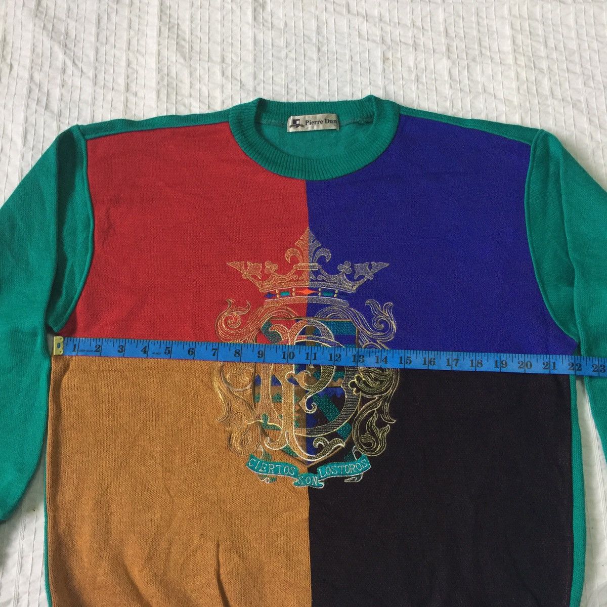 Japanese Brand Pierre dune rare style Embroidered logo sweater/sweatshirt Size US L / EU 52-54 / 3 - 13 Thumbnail