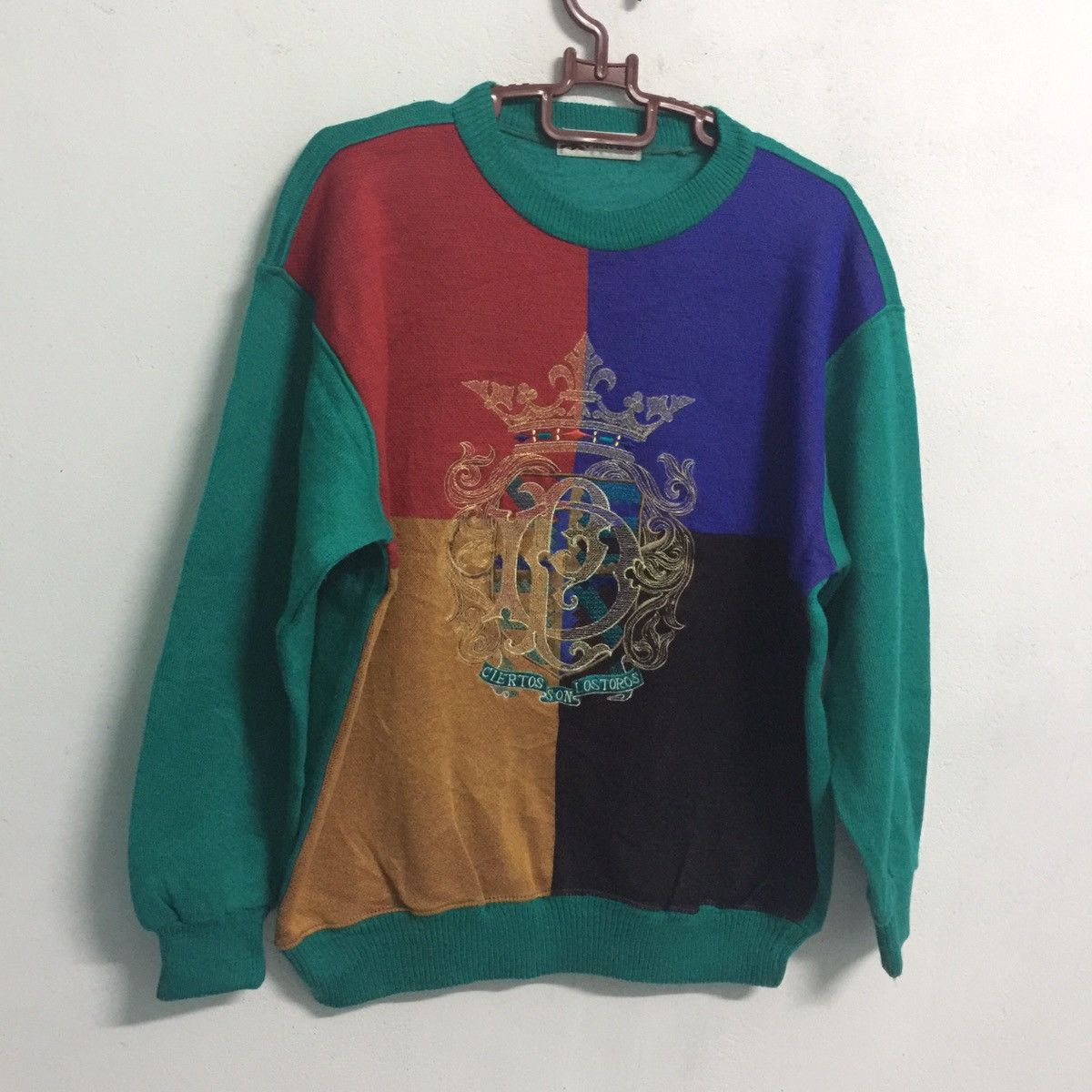 Japanese Brand Pierre dune rare style Embroidered logo sweater/sweatshirt Size US L / EU 52-54 / 3 - 5 Thumbnail