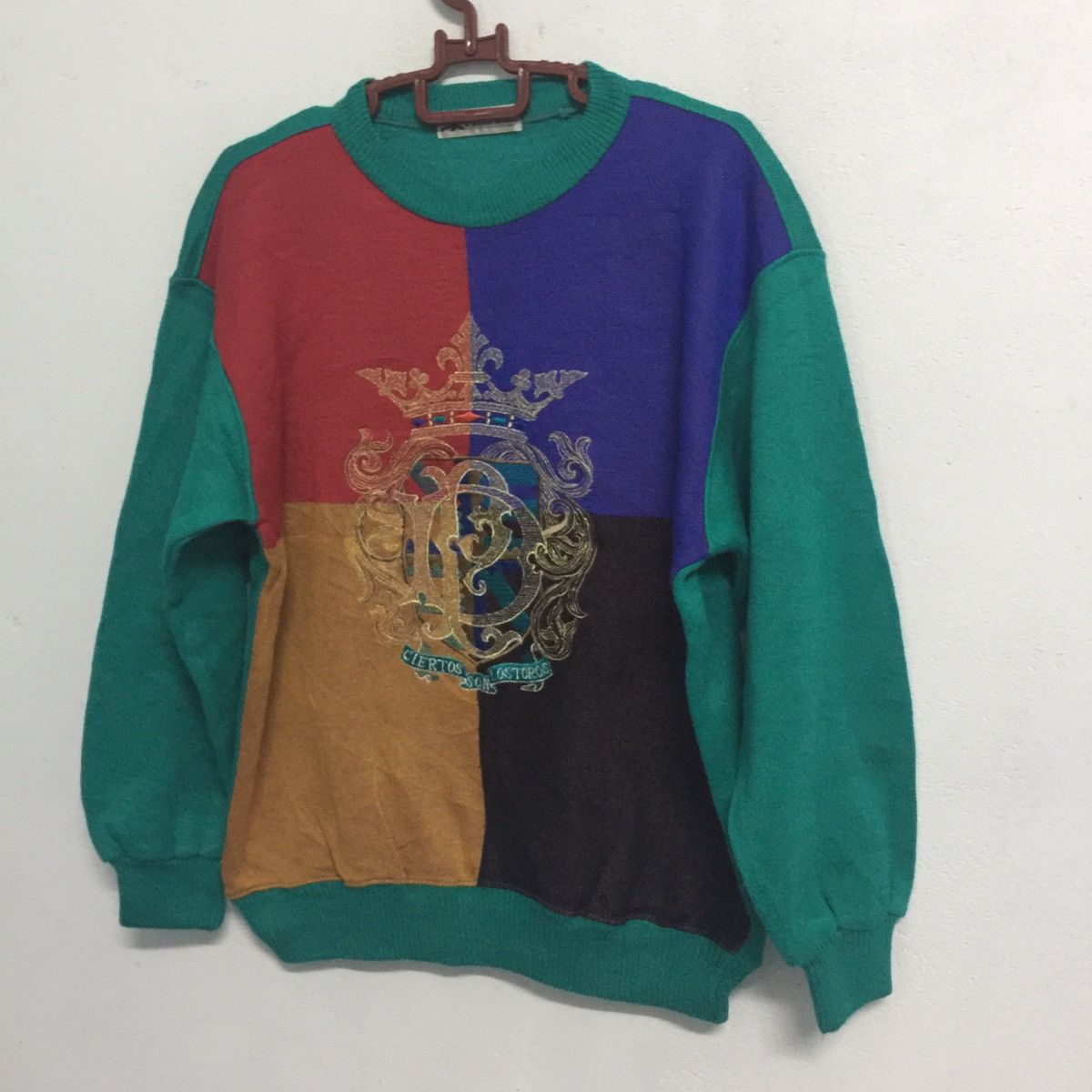Japanese Brand Pierre dune rare style Embroidered logo sweater/sweatshirt Size US L / EU 52-54 / 3 - 4 Thumbnail