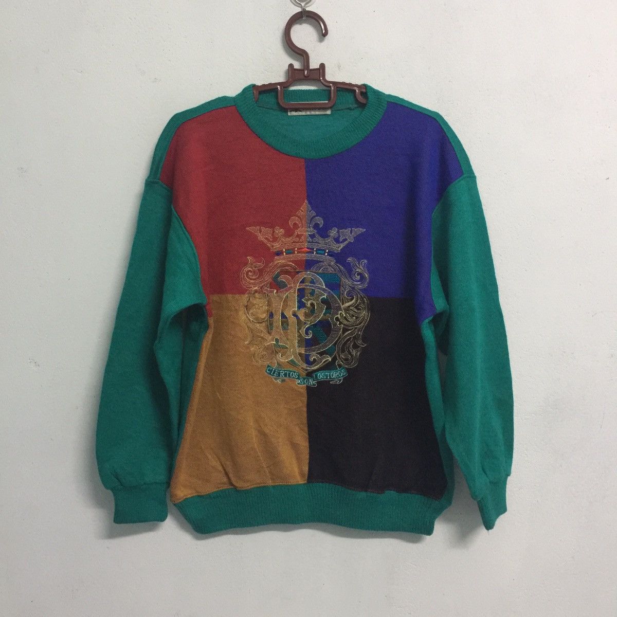 image of Pierre Dune Style Embroidered Logo Sweater/sweatshirt, Men's (Size Large)
