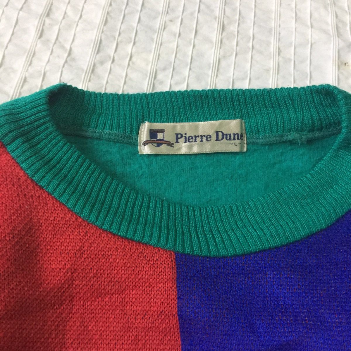 Japanese Brand Pierre dune rare style Embroidered logo sweater/sweatshirt Size US L / EU 52-54 / 3 - 8 Thumbnail