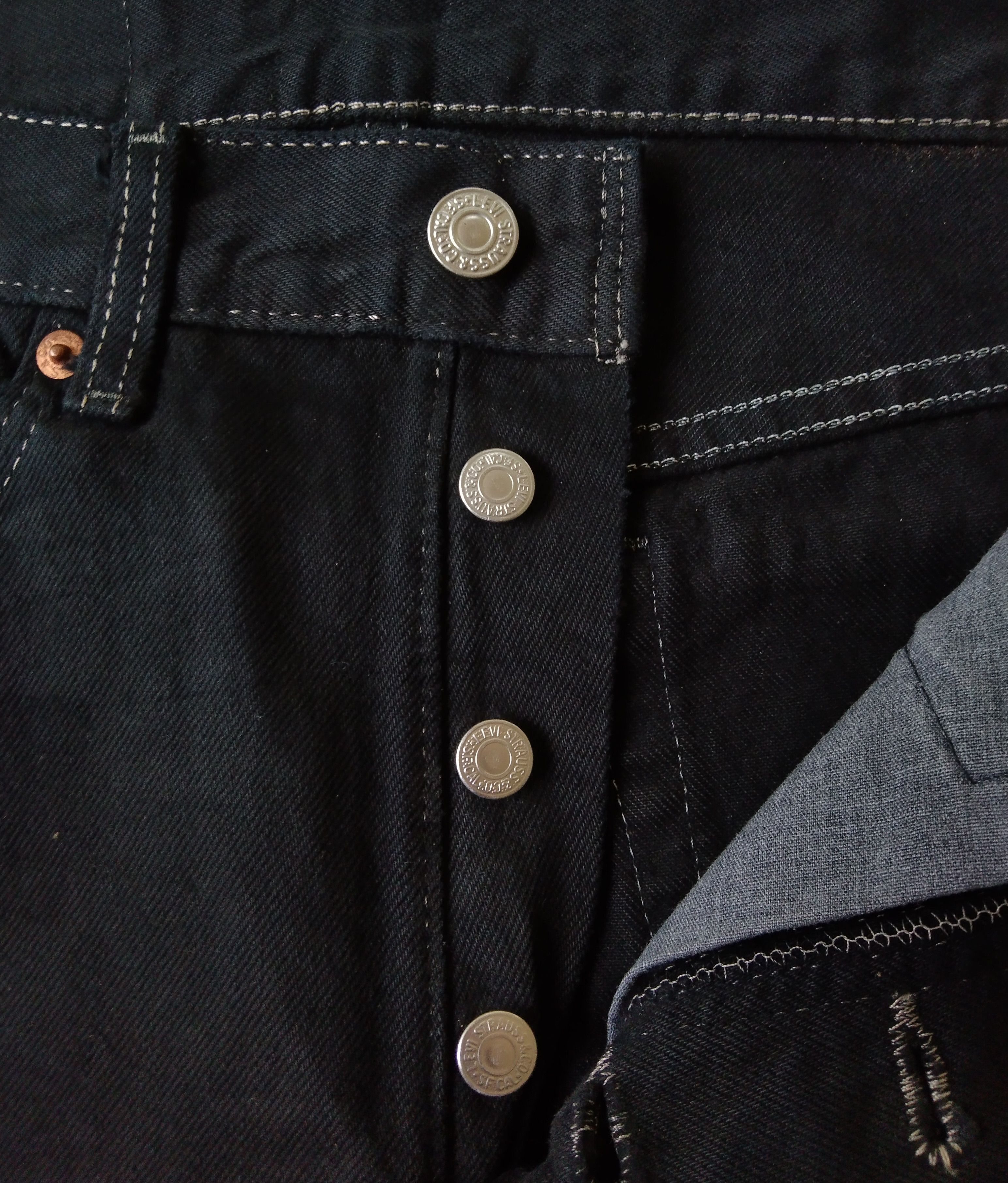Levi's Vintage Clothing VINTAGE 90s 501 SUPER BLACK DENIM PANTS Size US 26 / EU 42 - 7 Thumbnail