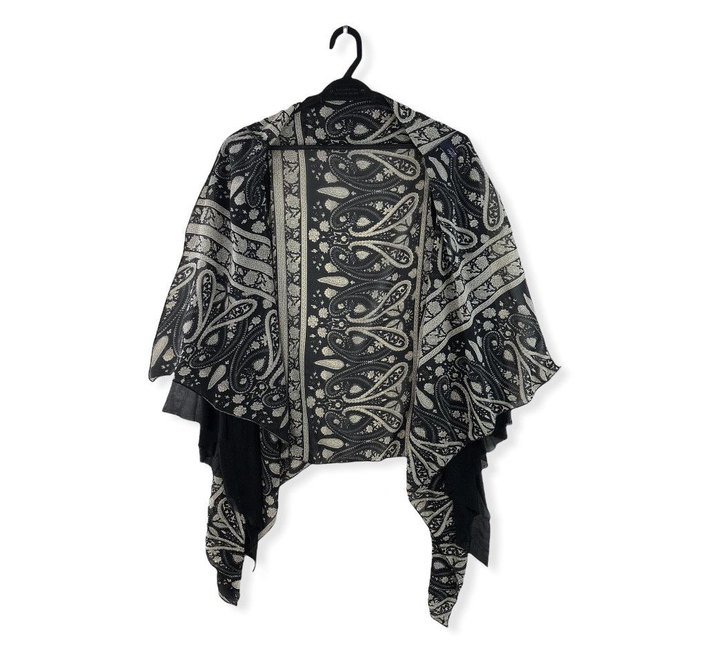 Japanese Brand RARE🔥VINTAGE PAISLEY ROSE SOFT LIGHTWEIGHT CAPE Size US M / EU 48-50 / 2 - 1 Thumbnail