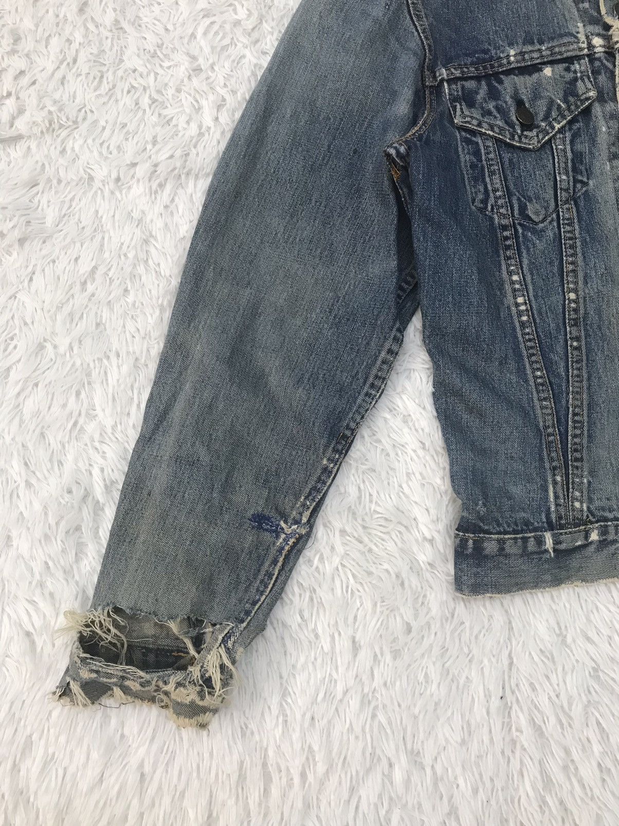 Levi's Vtg Distress Levis Big E Button No 526 Denim Jacket Size US S / EU 44-46 / 1 - 5 Thumbnail