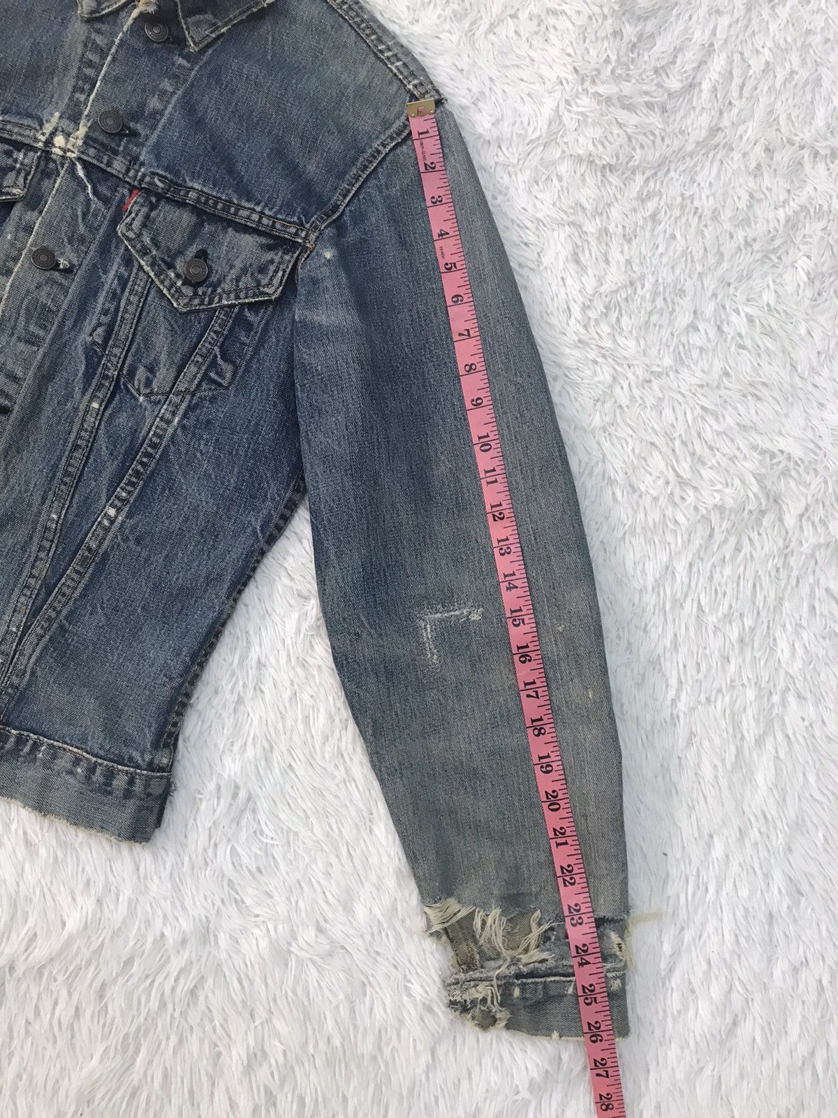 Levi's Vtg Distress Levis Big E Button No 526 Denim Jacket Size US S / EU 44-46 / 1 - 23 Thumbnail